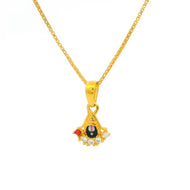 Scared Glow Lord Balaji 14K Gold Religious Locket