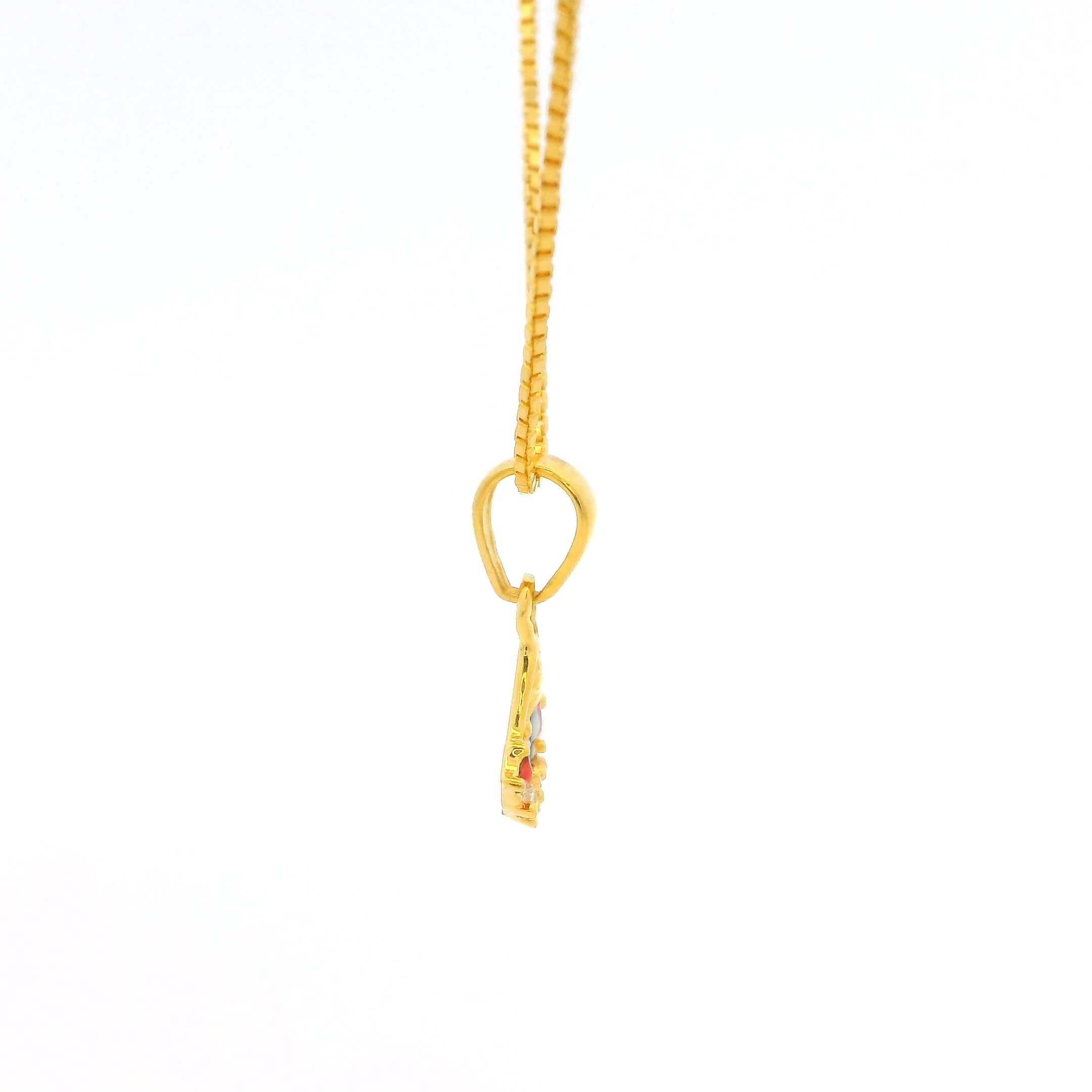 Scared Glow Lord Balaji 14K Gold Religious Locket