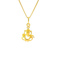 Gracious Ganesha Gold Pendant