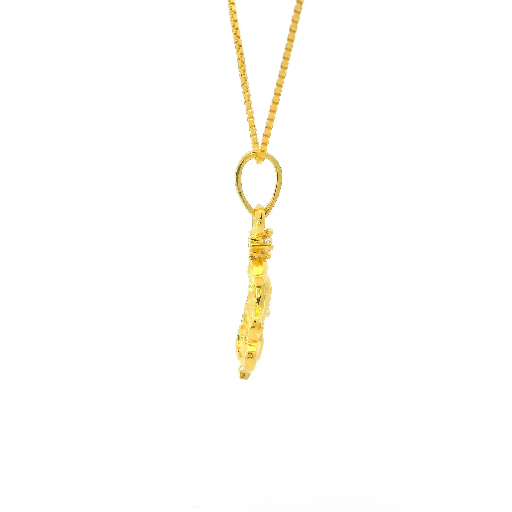 Gracious Ganesha Gold Pendant