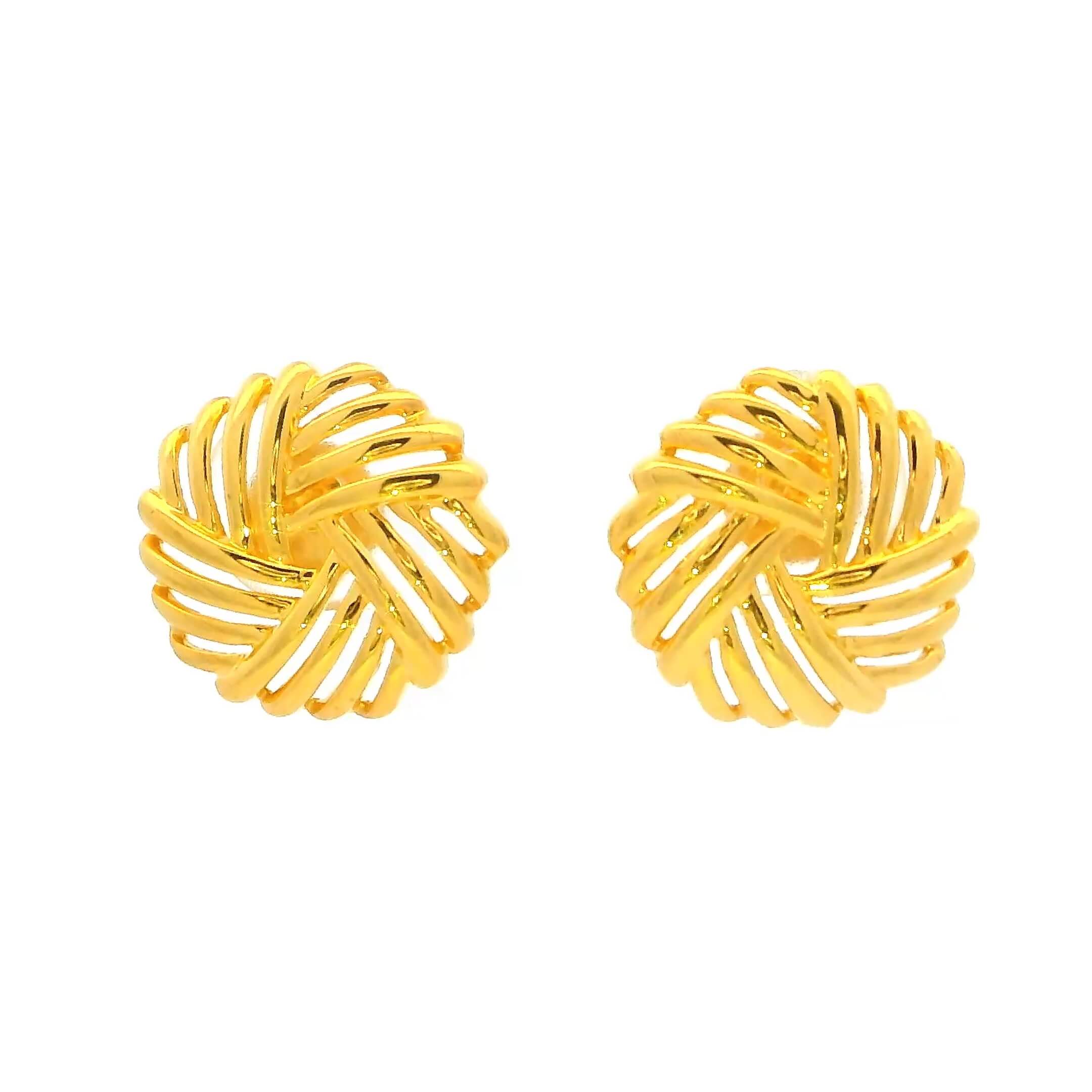 Gleam Bloom 18K Women Gold Earrings