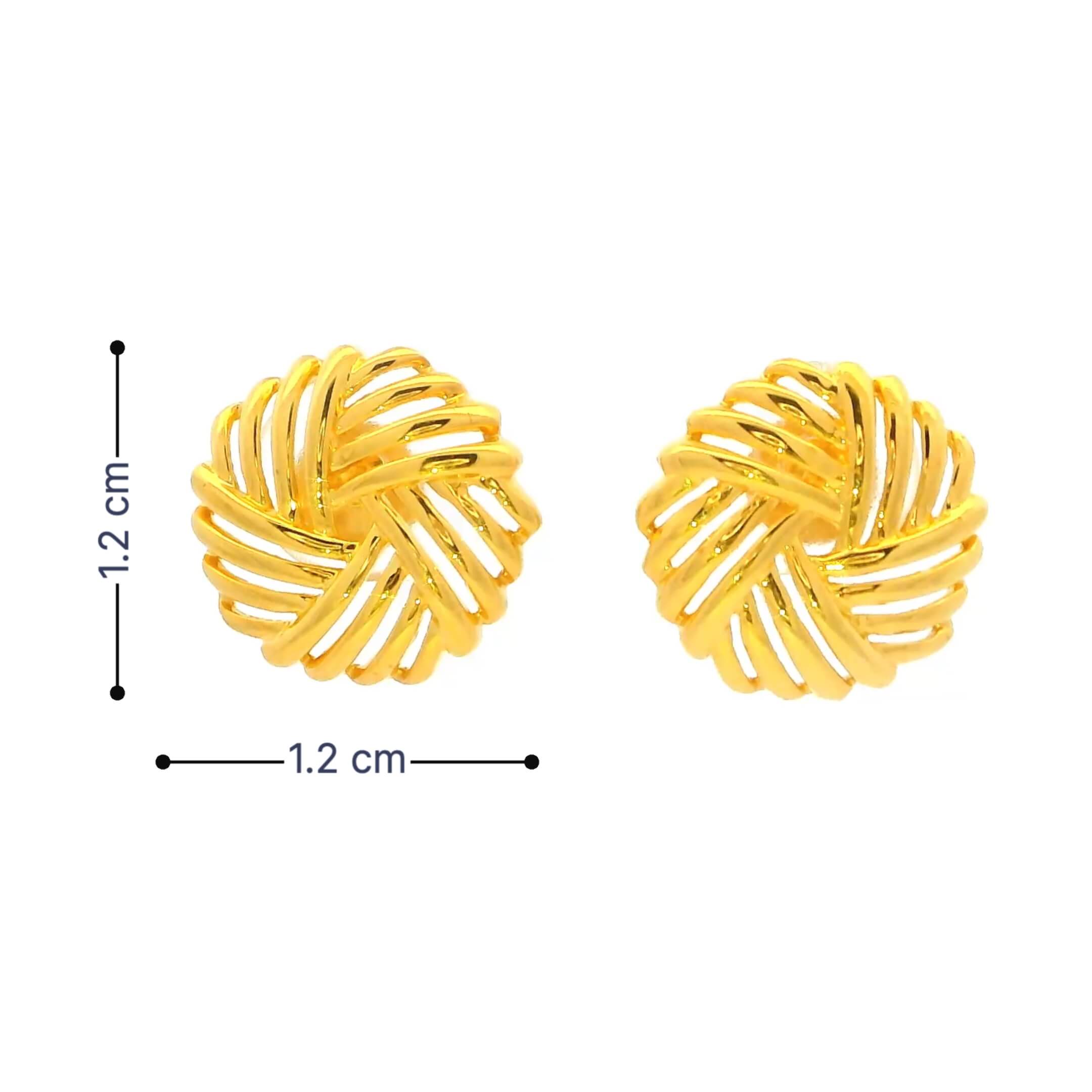 Gleam Bloom 18K Women Gold Earrings