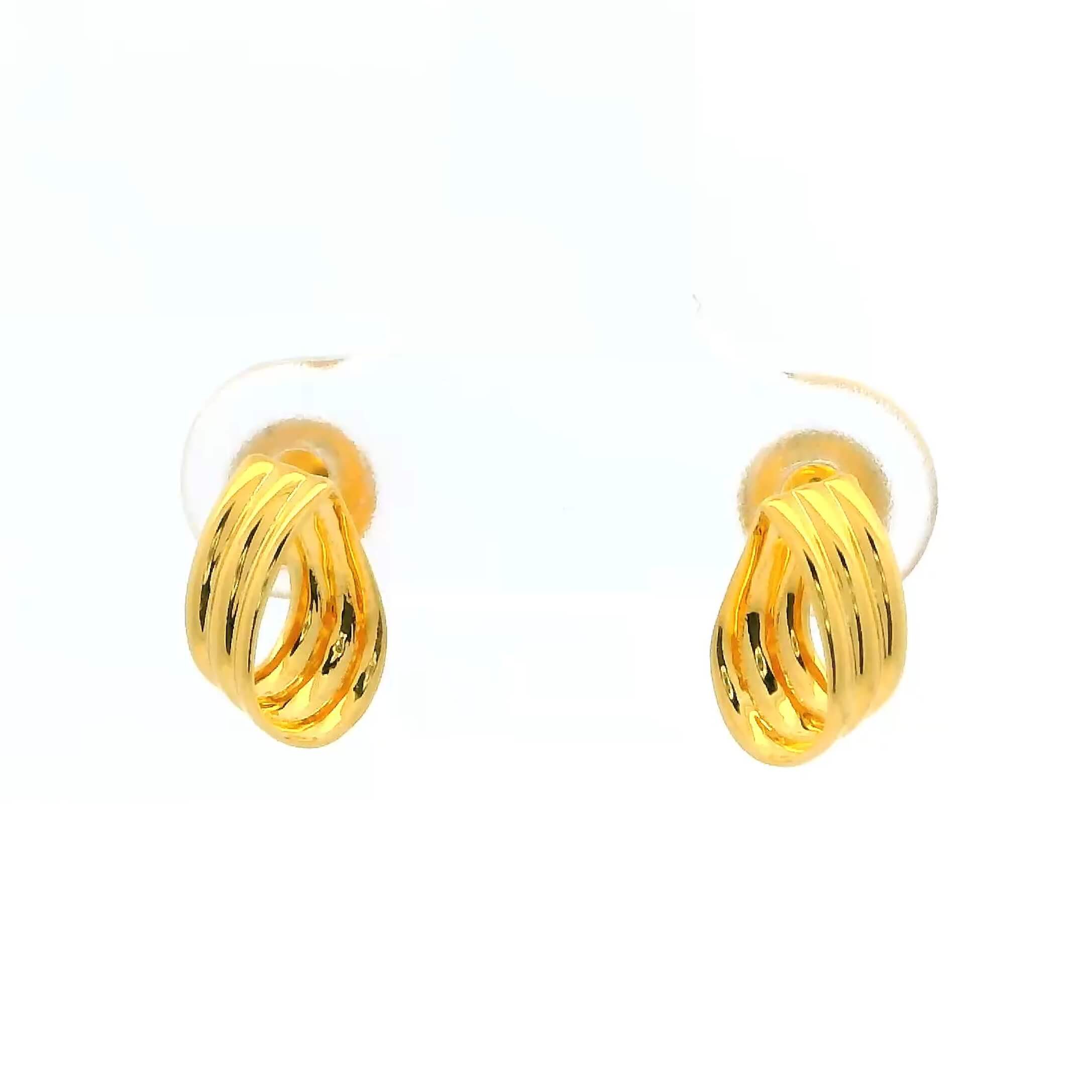 Glossy Charm Gold Earrings for Women