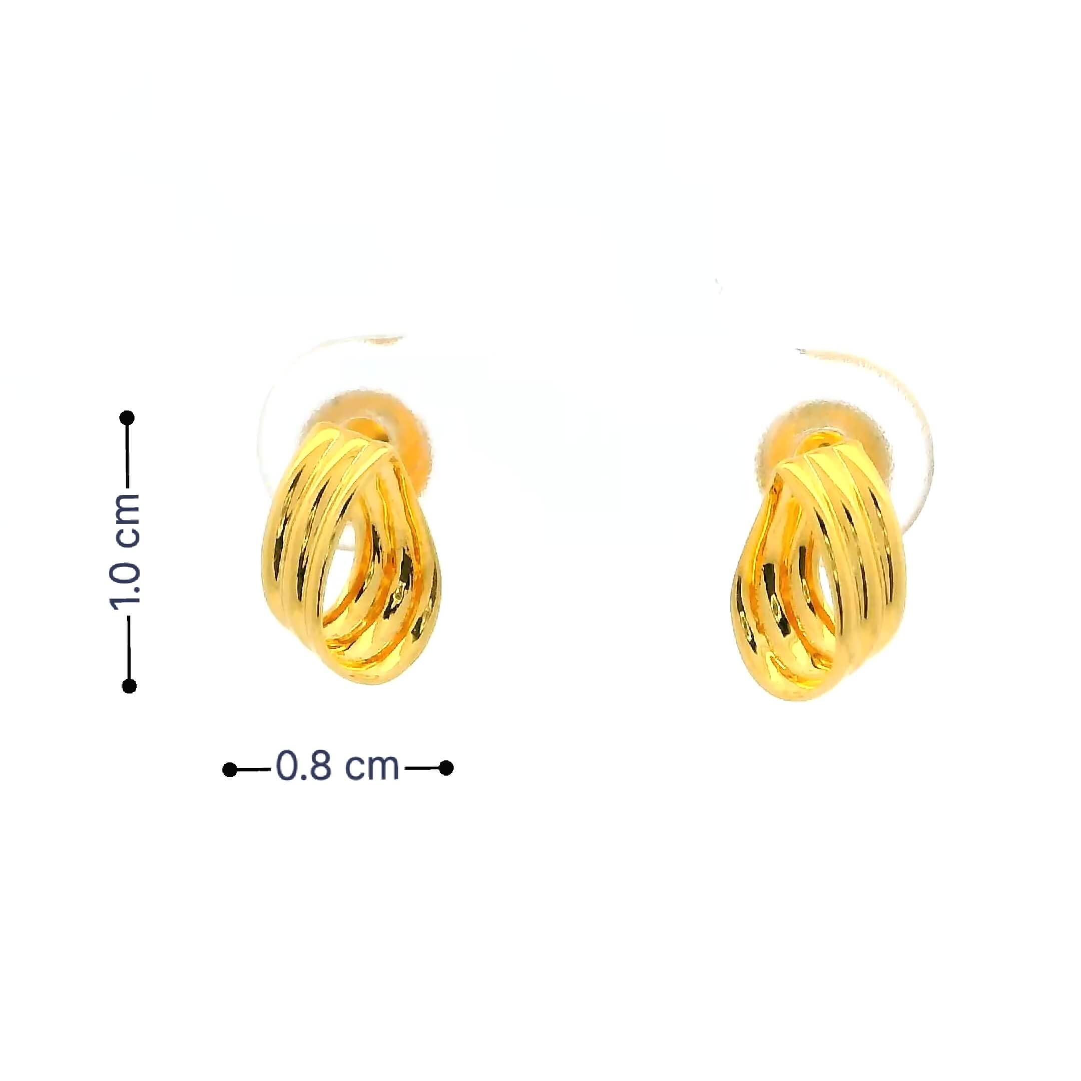 Glossy Charm Gold Earrings for Women
