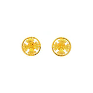 Petite Clover Gold Studs