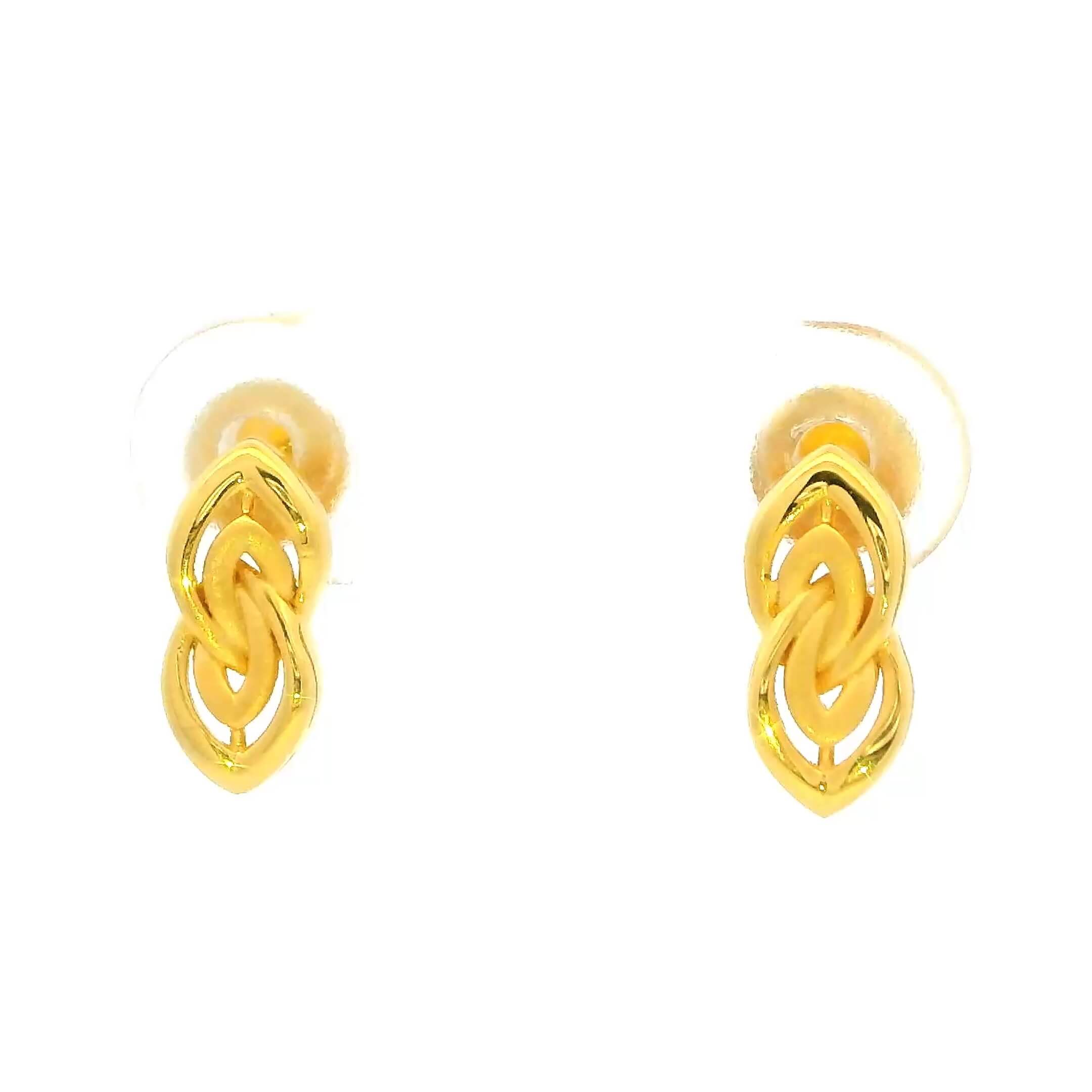 Stylish Glimmer Gold Earrings for Women