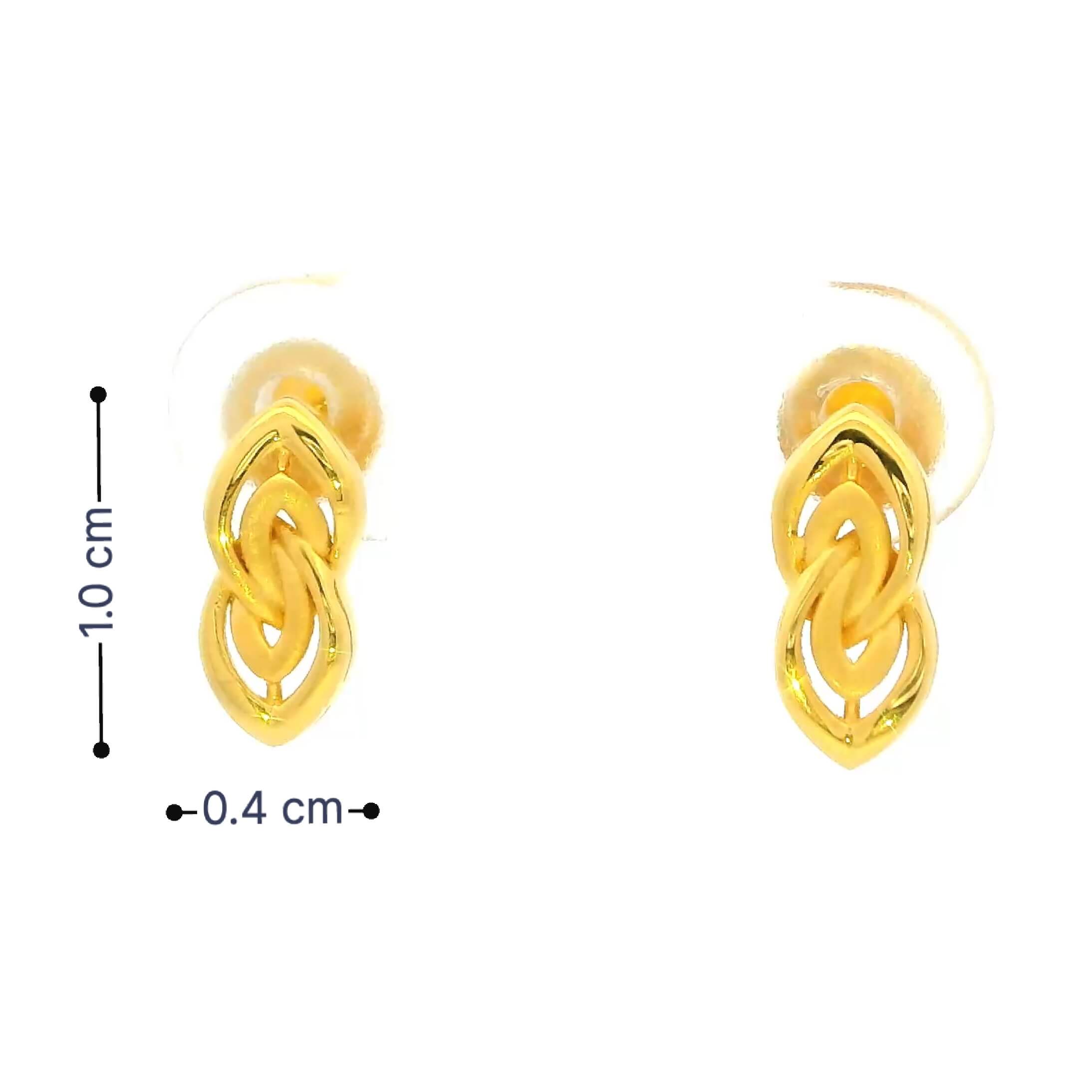 Stylish Glimmer Gold Earrings for Women