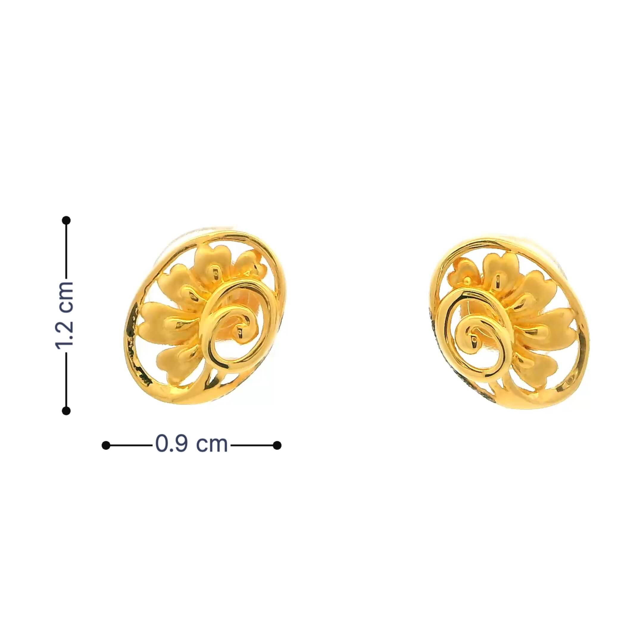 Ritzy Glow Gold Earrings for Women