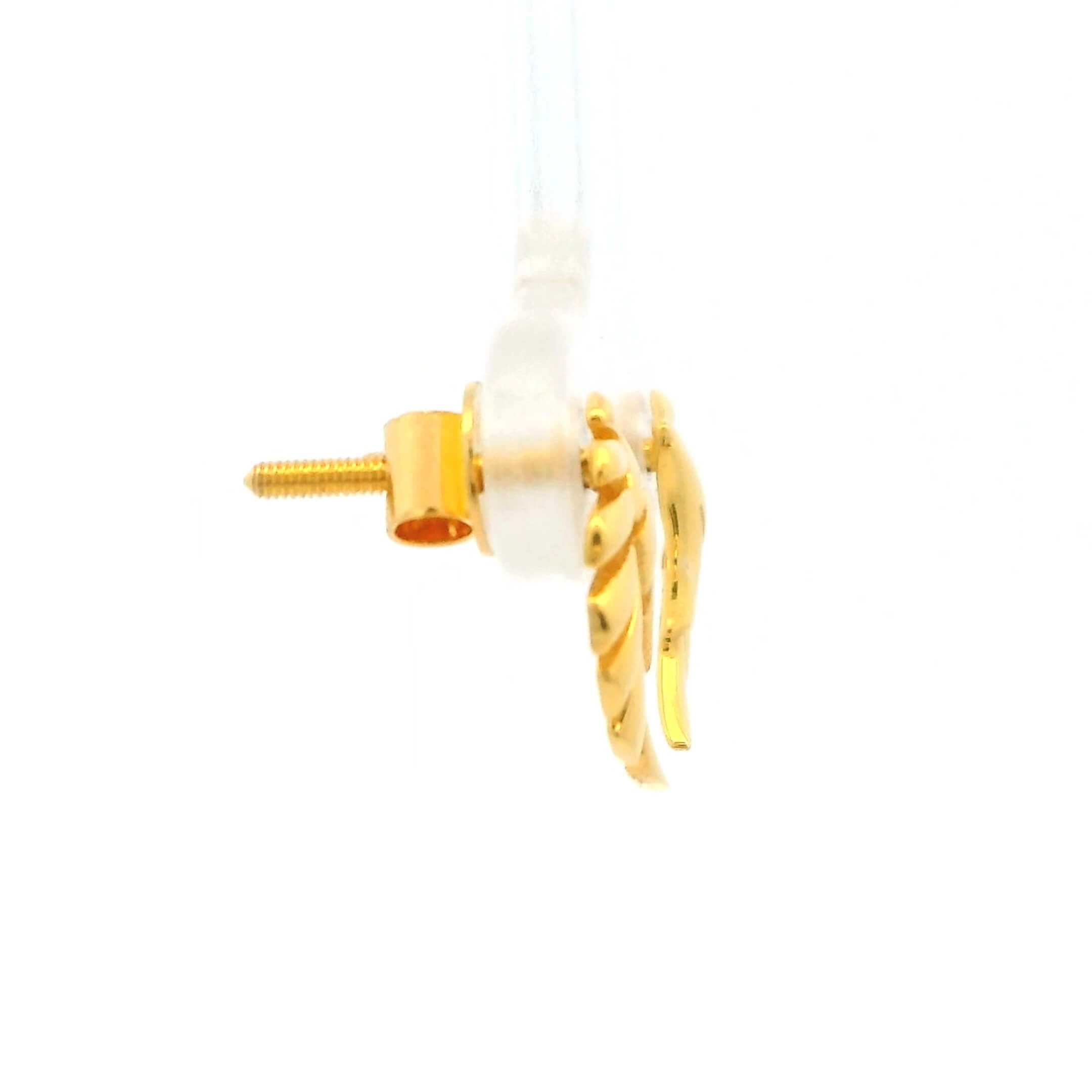 Fairy Wings 18K Women Gold Earrings