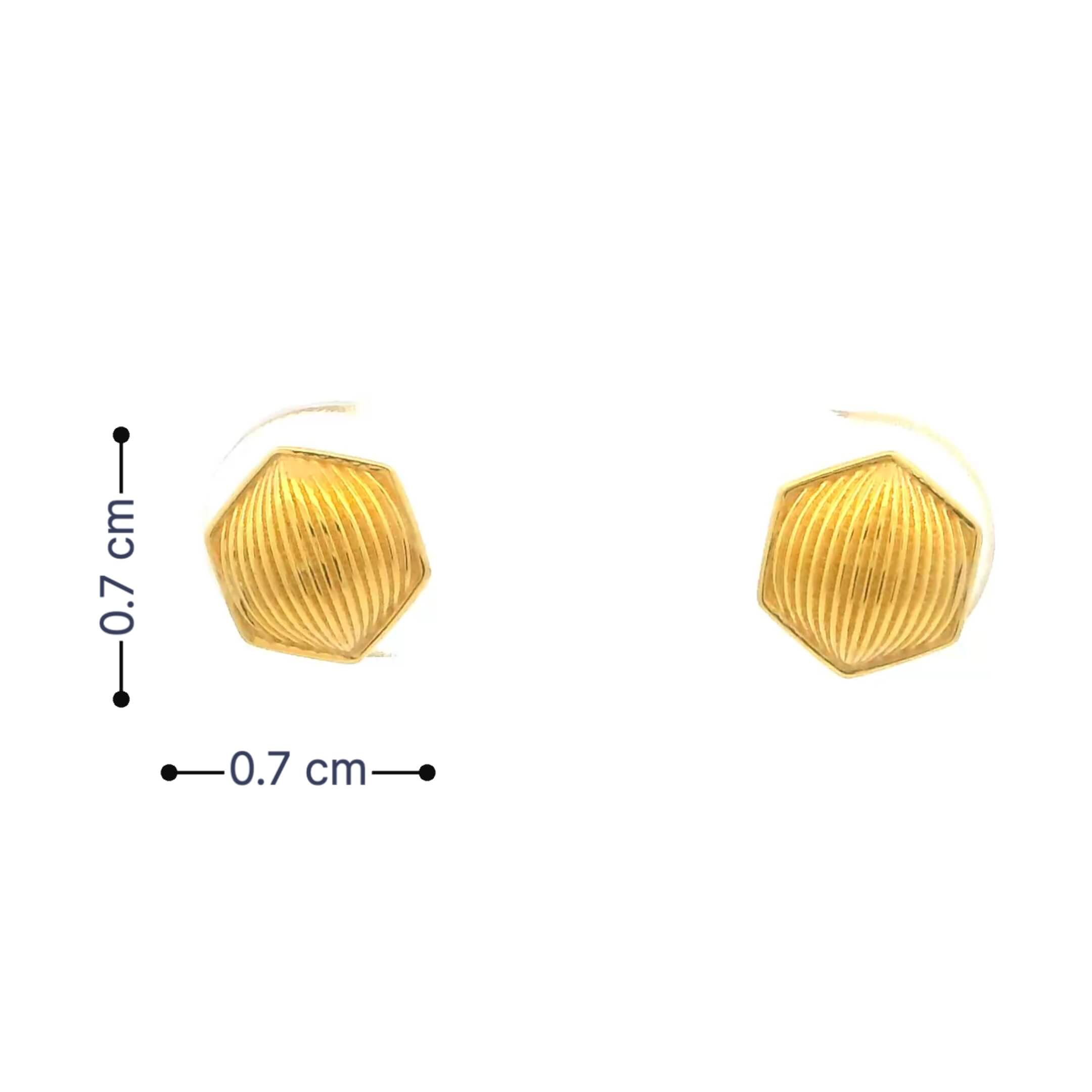 Bold n Petite Gold Studs