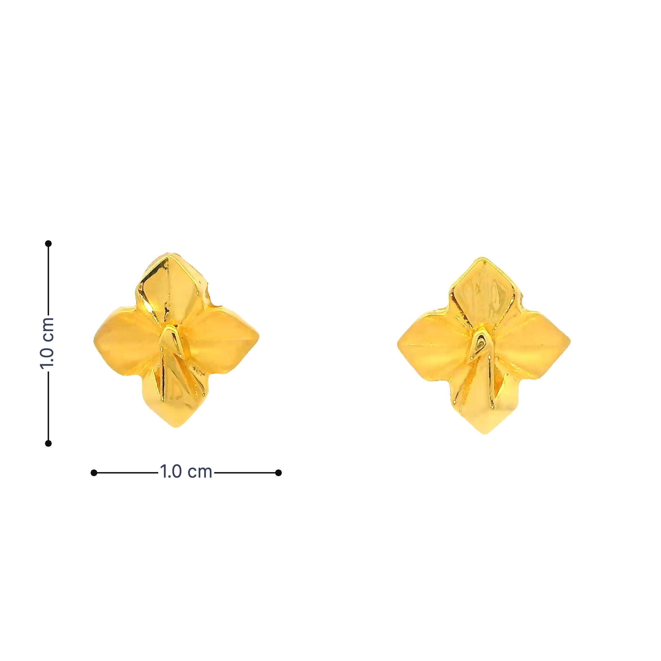 Dainty Bloom Womens Gold Studs