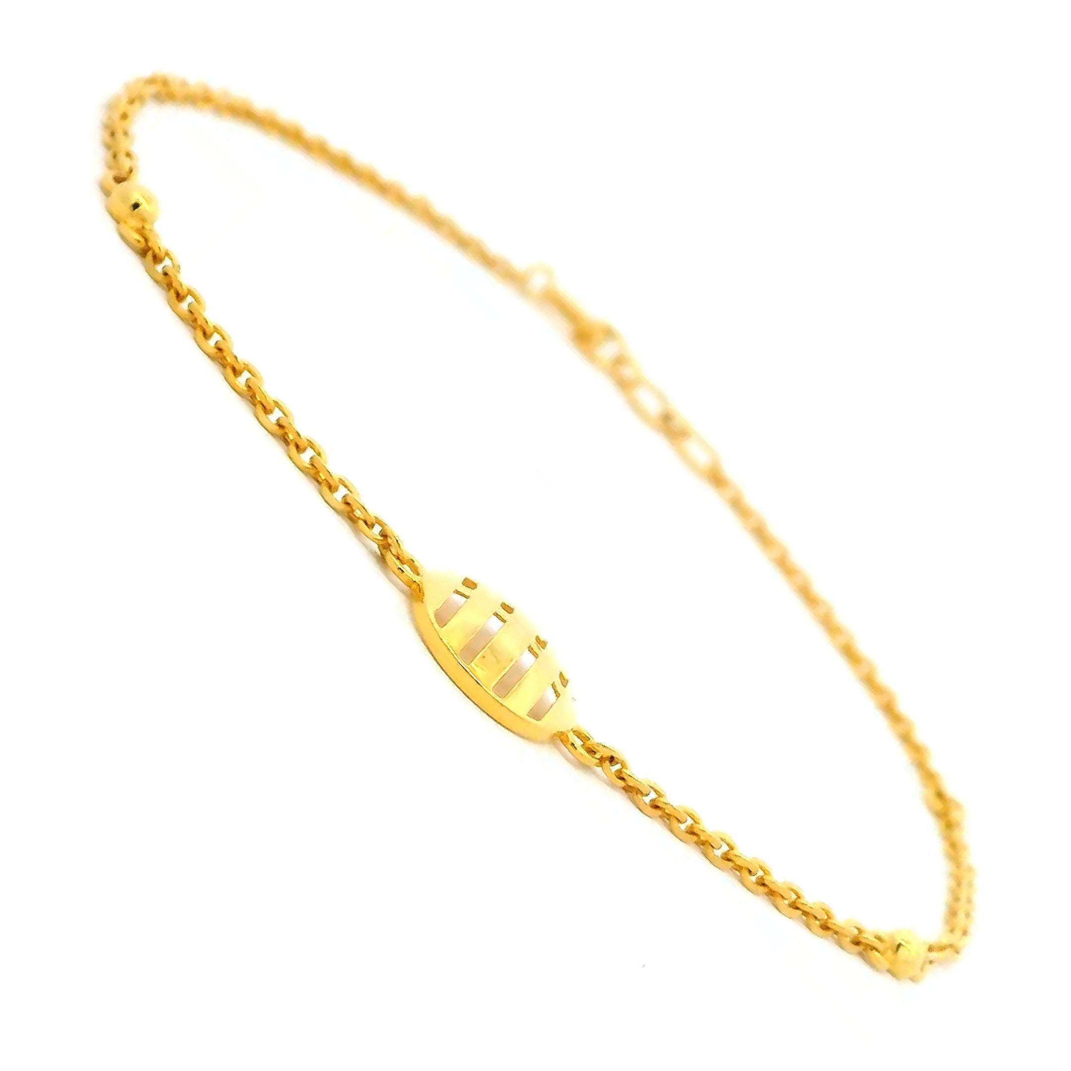 Sleek Glimmer Gold Bracelet for Women