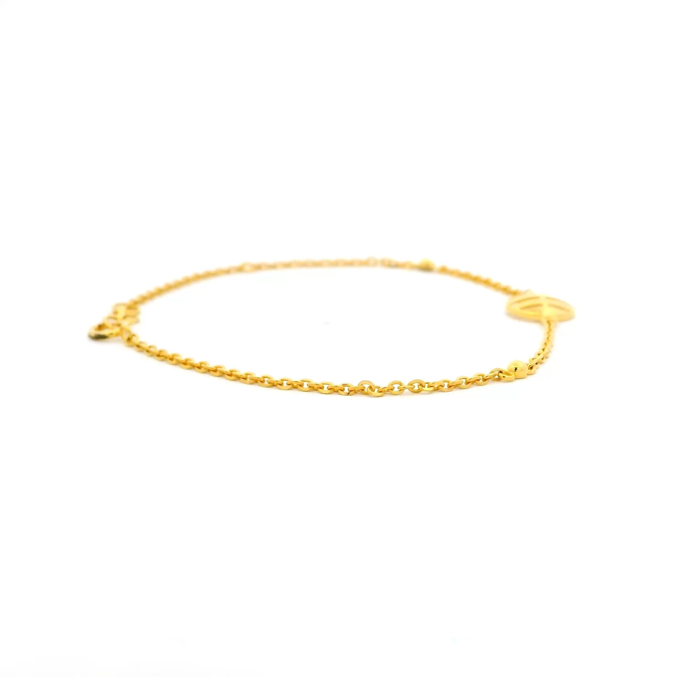 Sleek Glimmer Gold Bracelet for Women