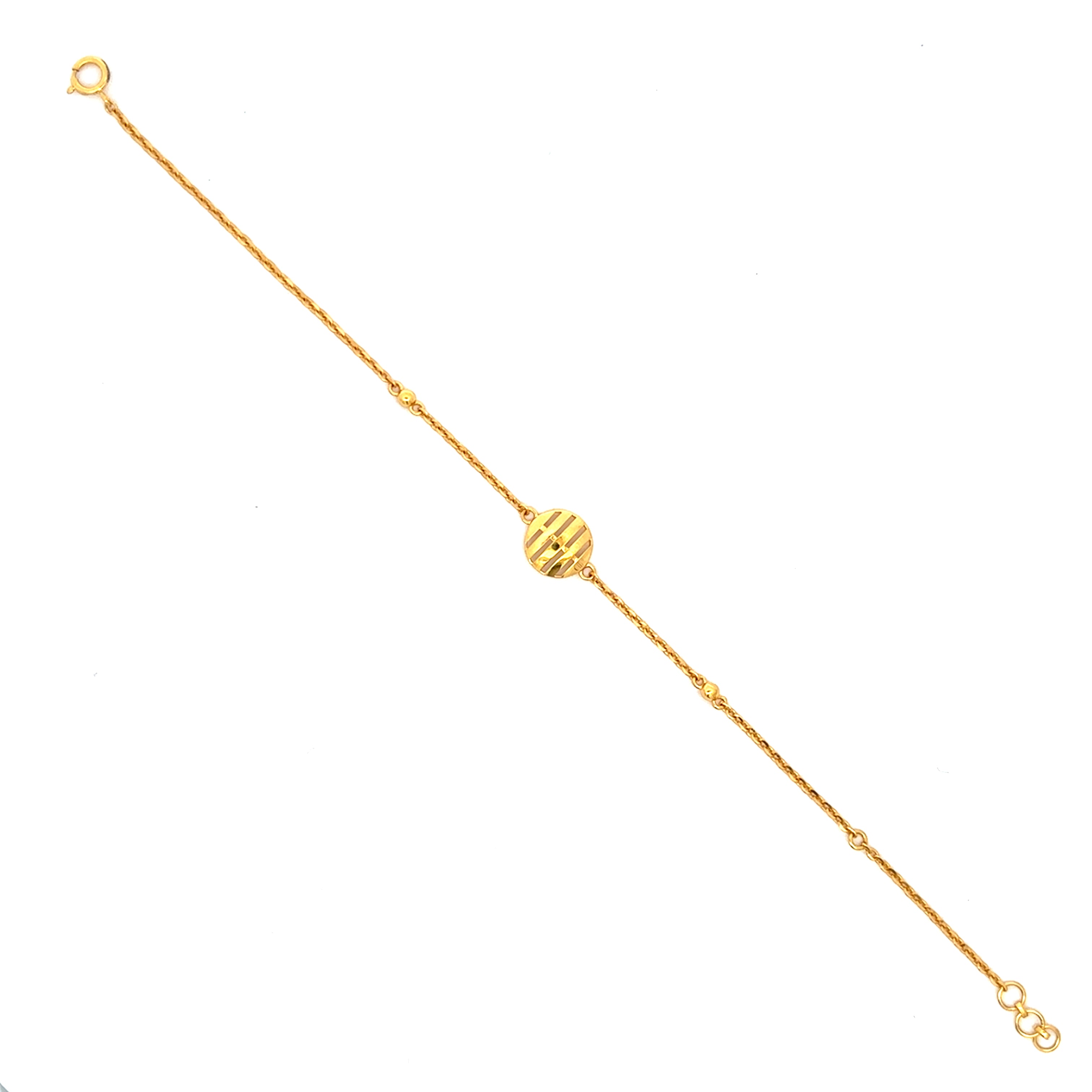 Sleek Glimmer Gold Bracelet for Women