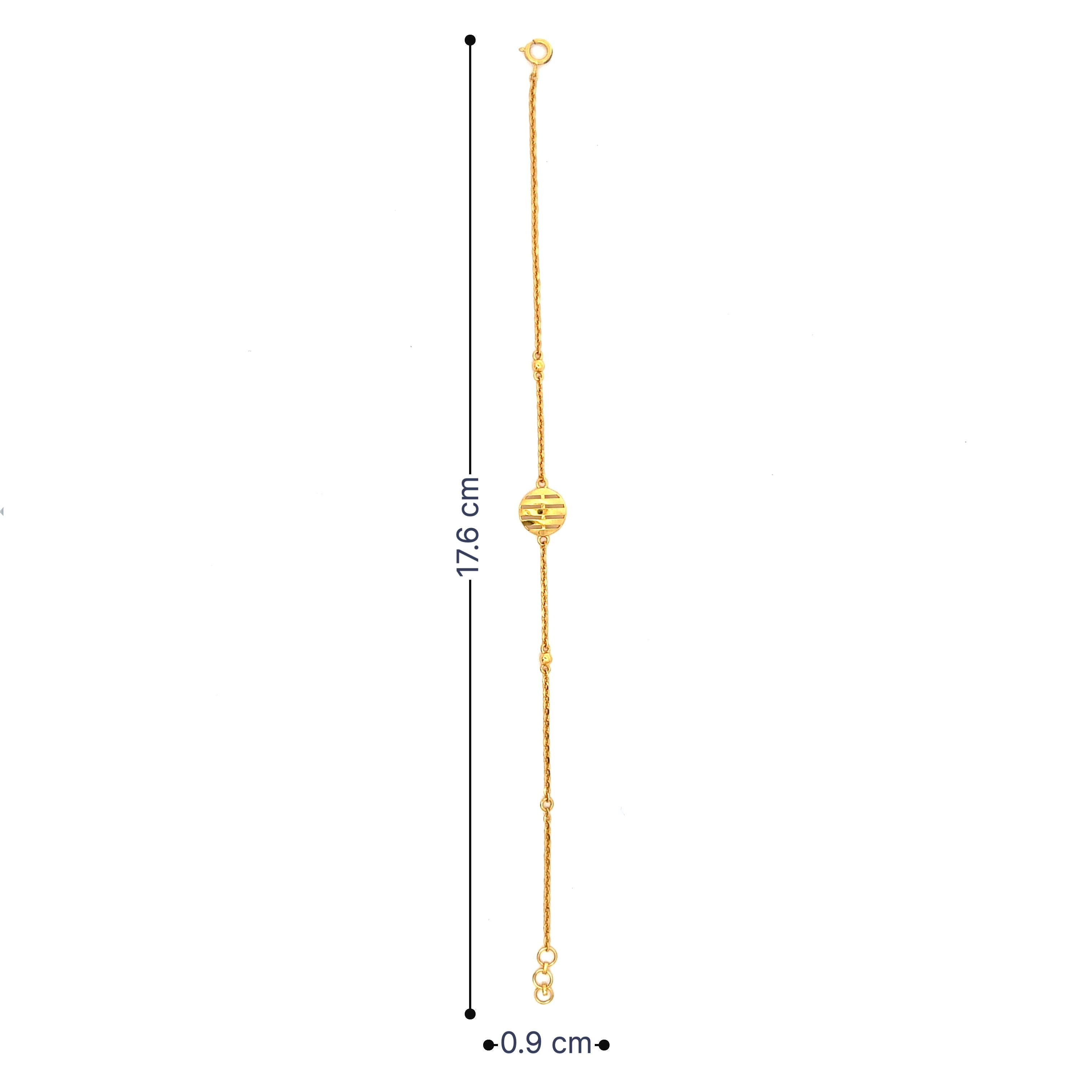 Sleek Glimmer Gold Bracelet for Women