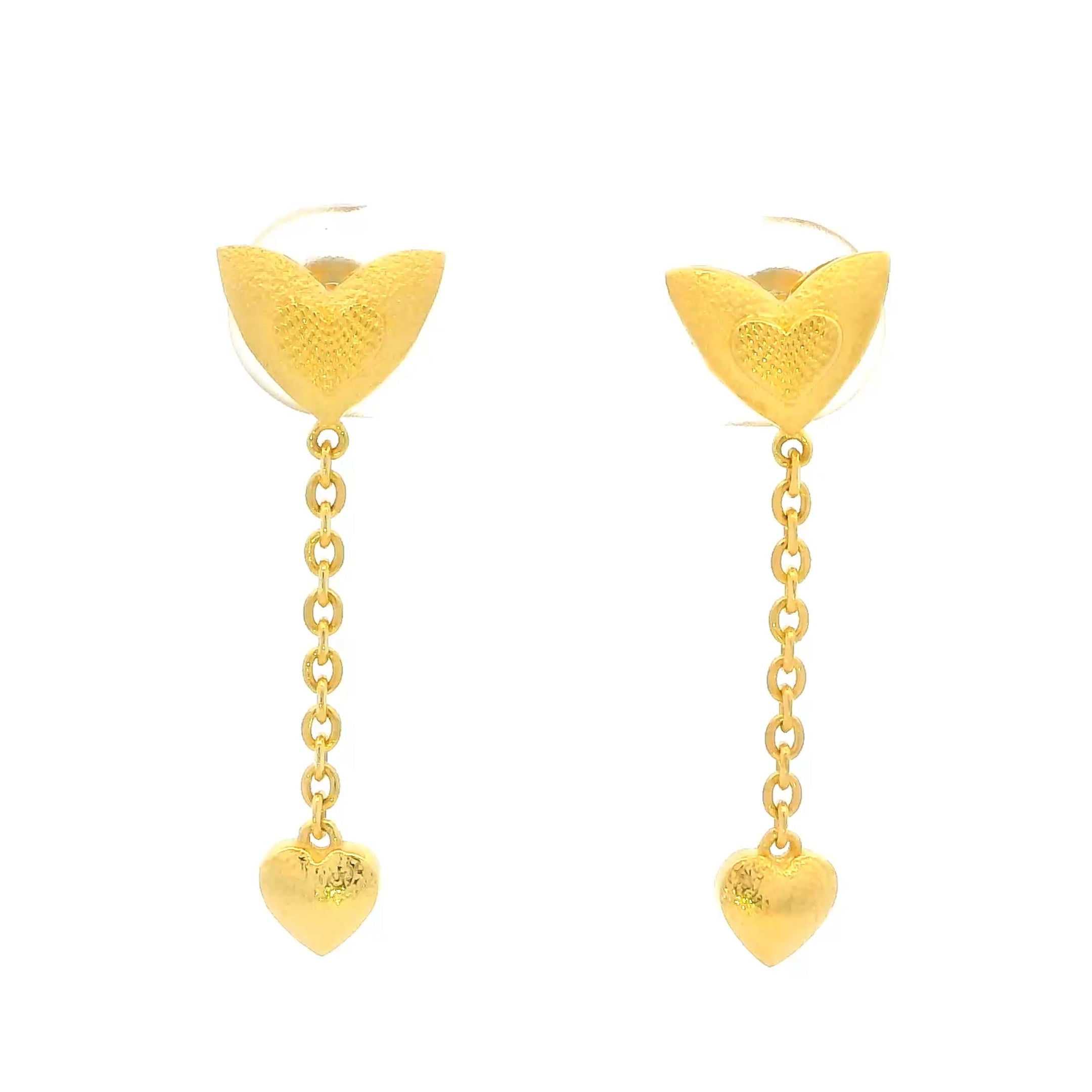 Seamless Glow Gold Studs for Women