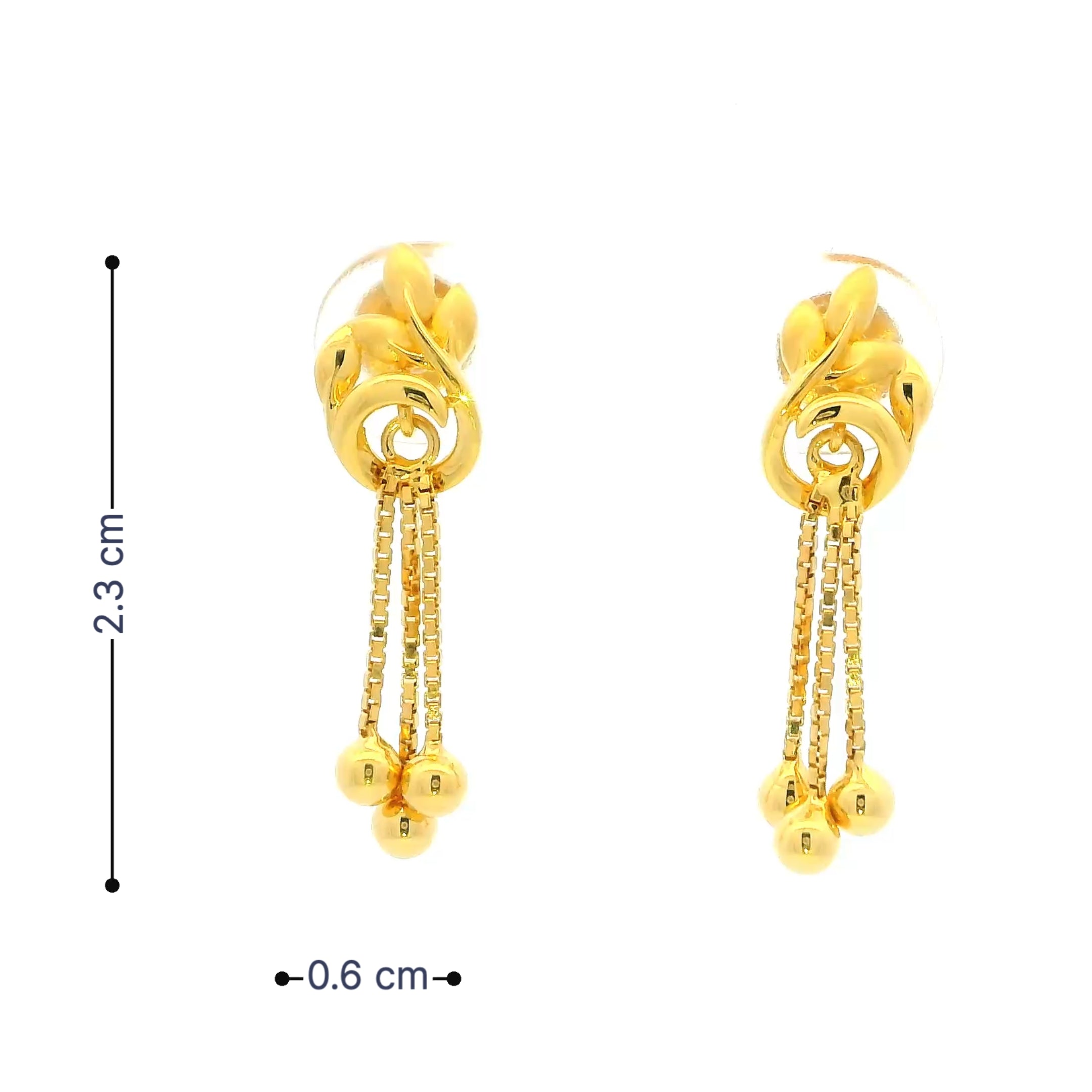 Glorious Charm Gold Earrings for Women