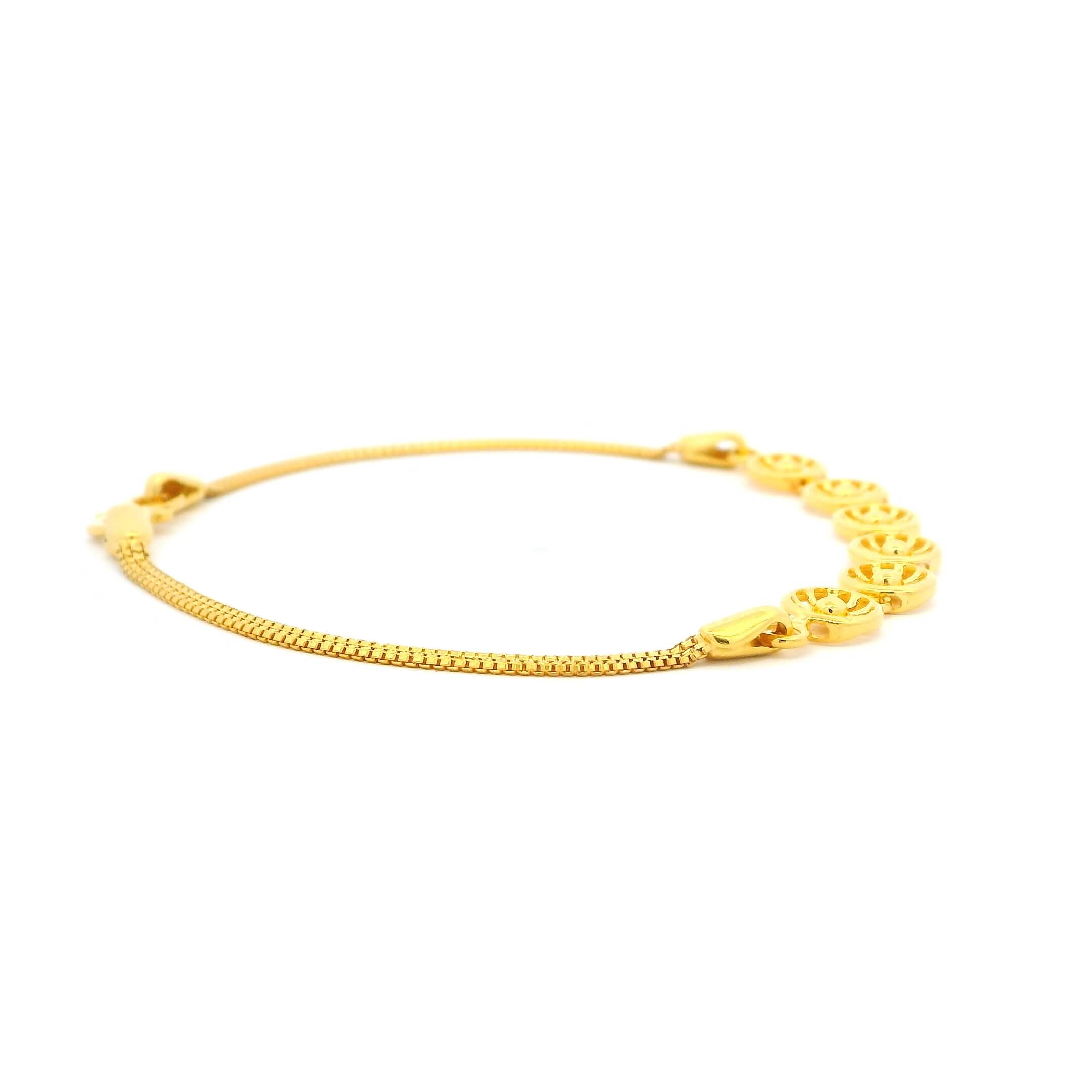 Stunning Glimmer Gold Bracelet for Women
