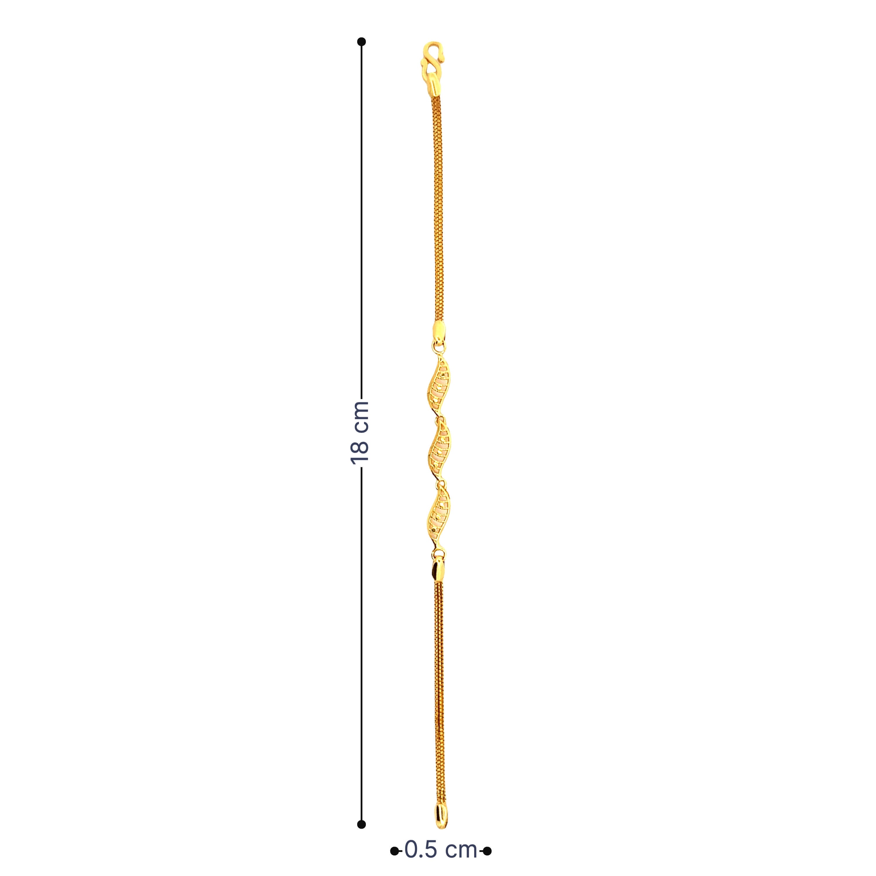 Captivating Swirl Gold Bracelet for Women