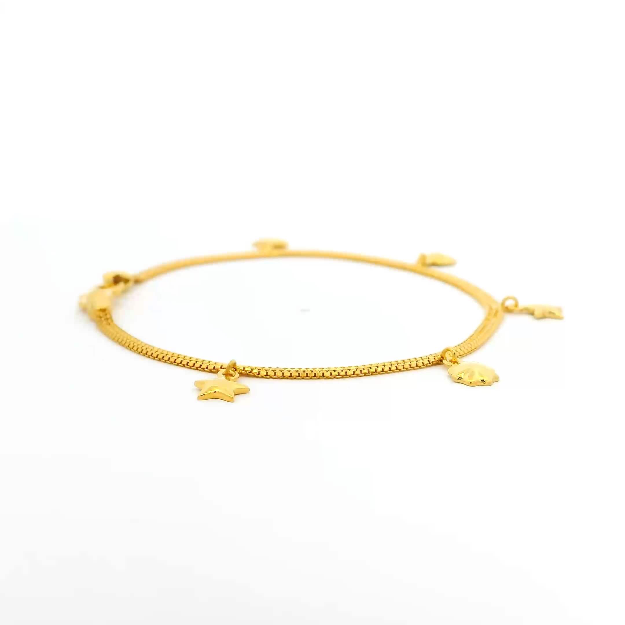 Star Shine Gold Bracelet for Women