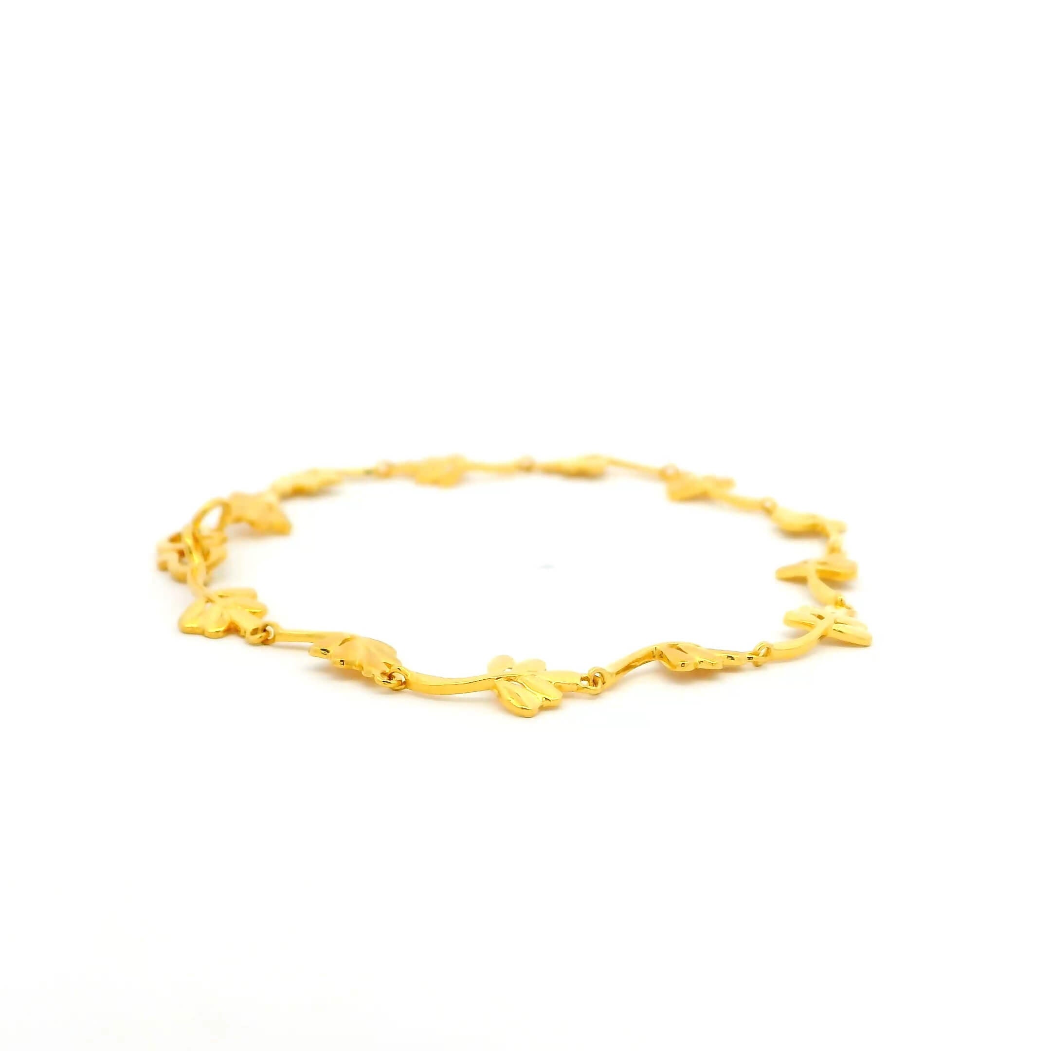 Delicate Petal Grace Gold Bracelet for Women