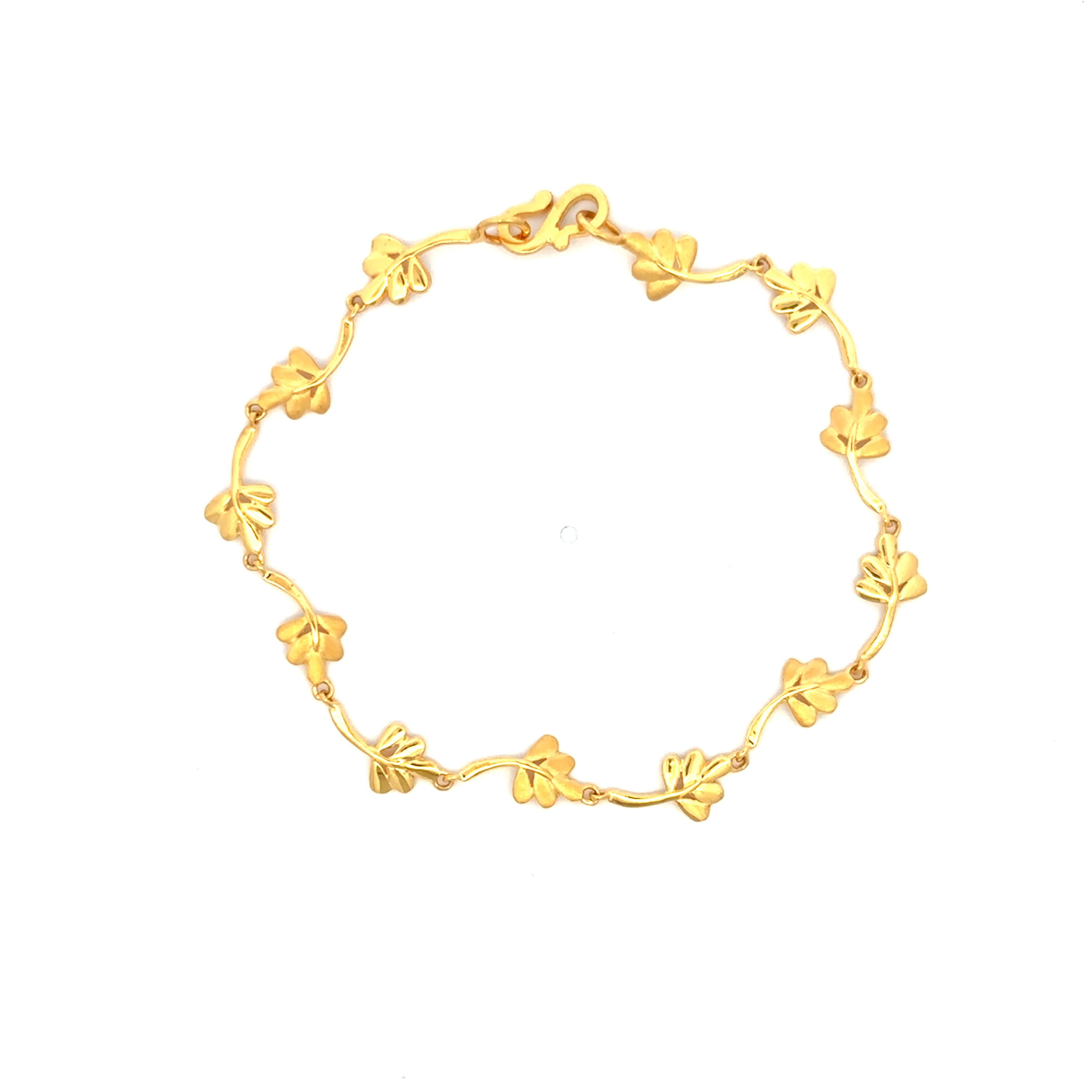 Delicate Petal Grace Gold Bracelet for Women