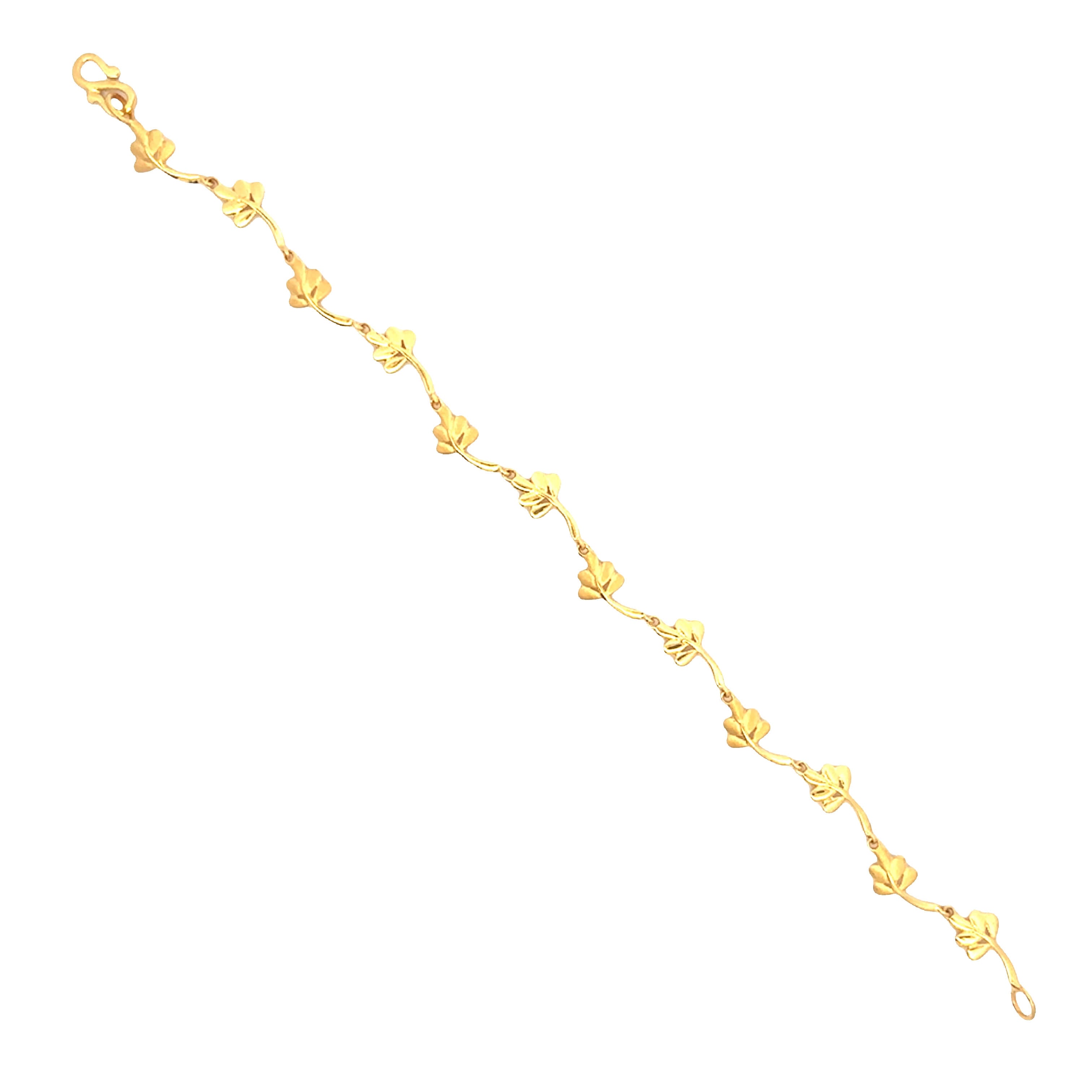 Delicate Petal Grace Gold Bracelet for Women