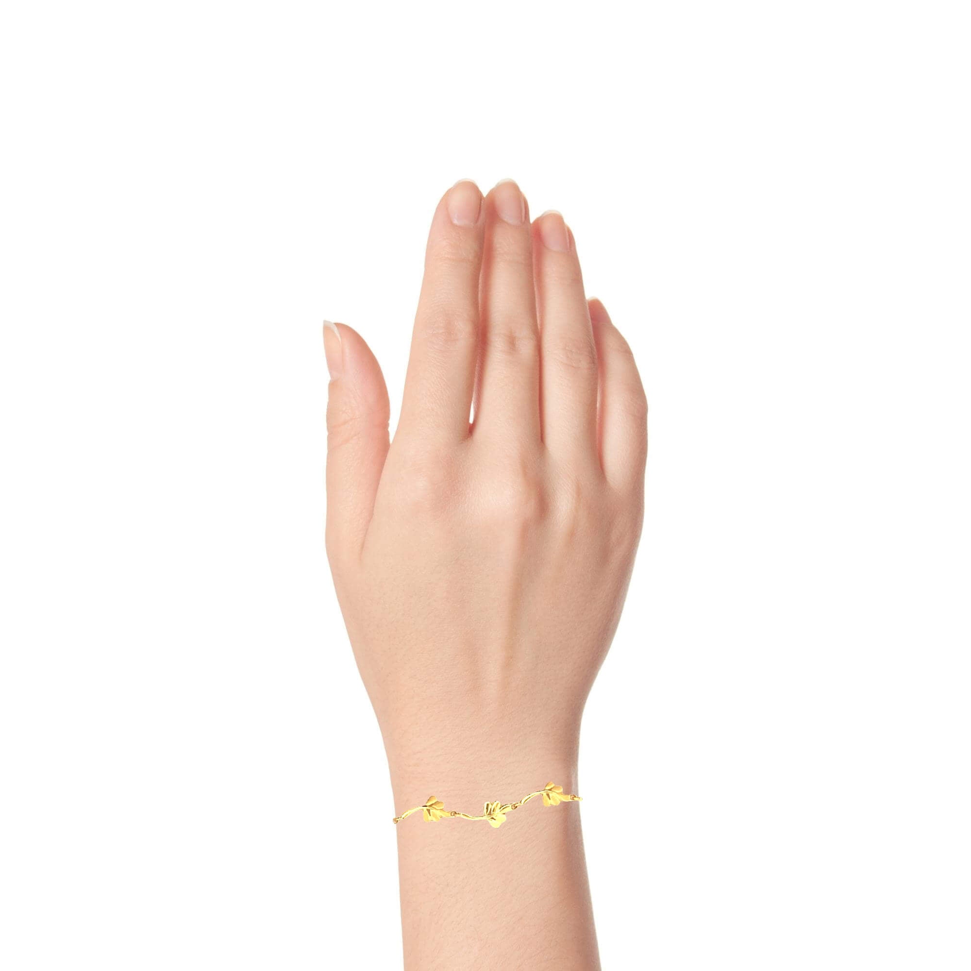 Delicate Petal Grace Gold Bracelet for Women