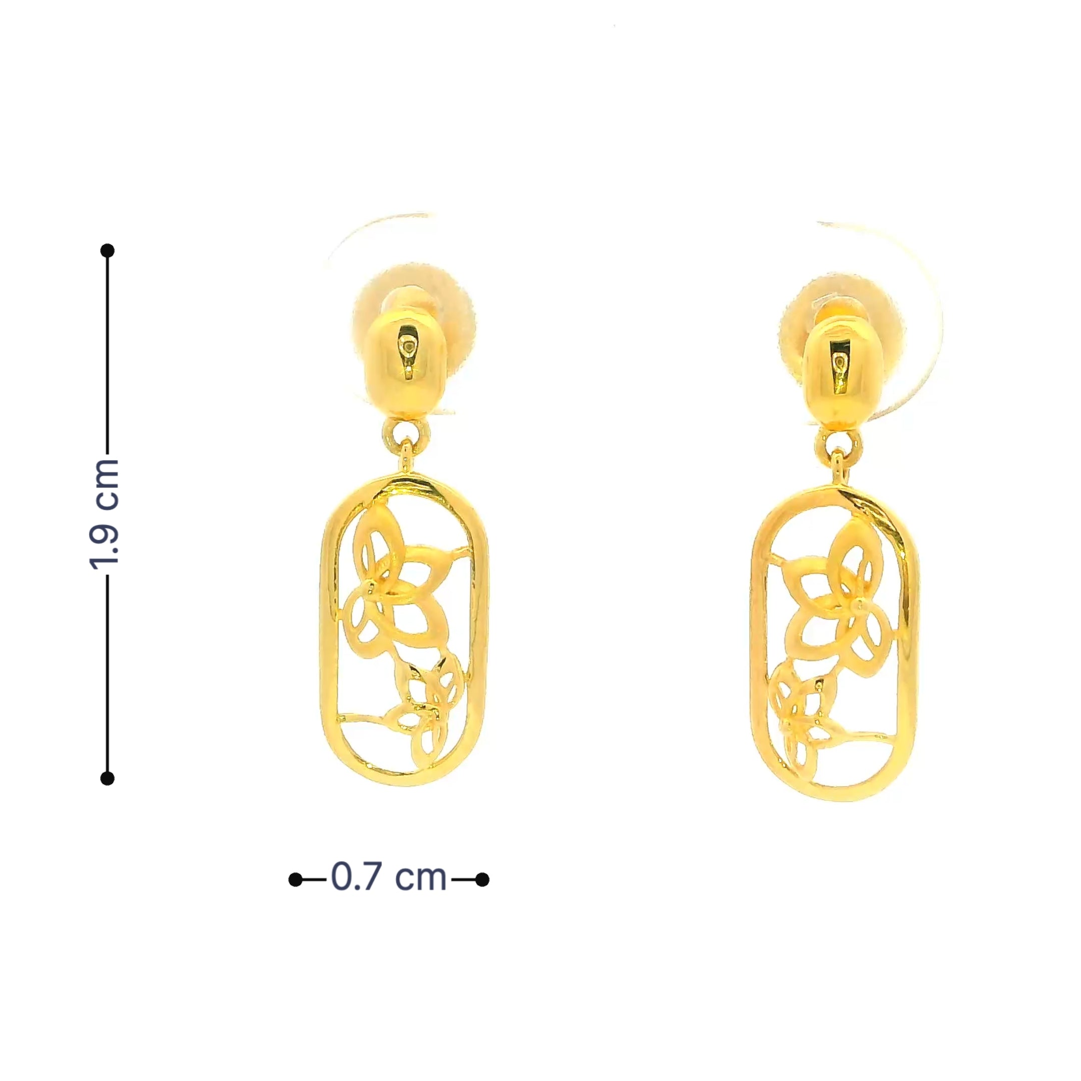 Modish Magic Gold Earrings for Women