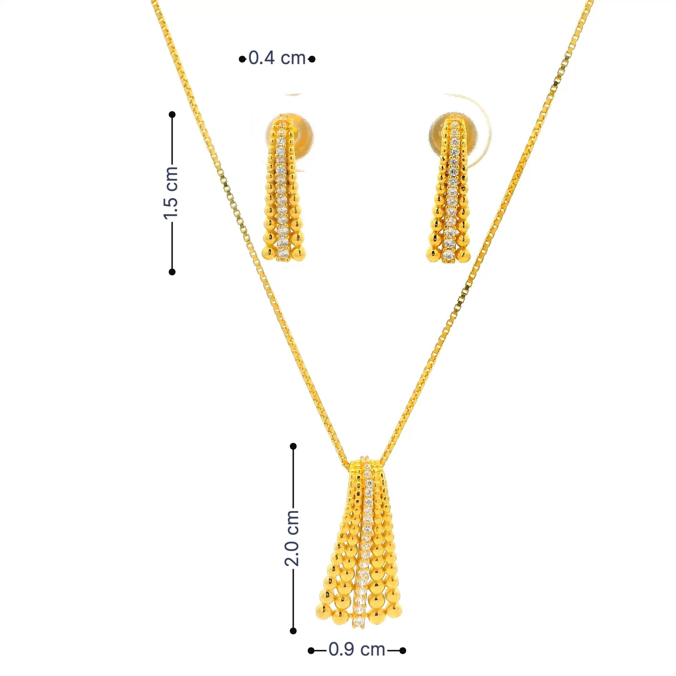 Gold Pendant Set