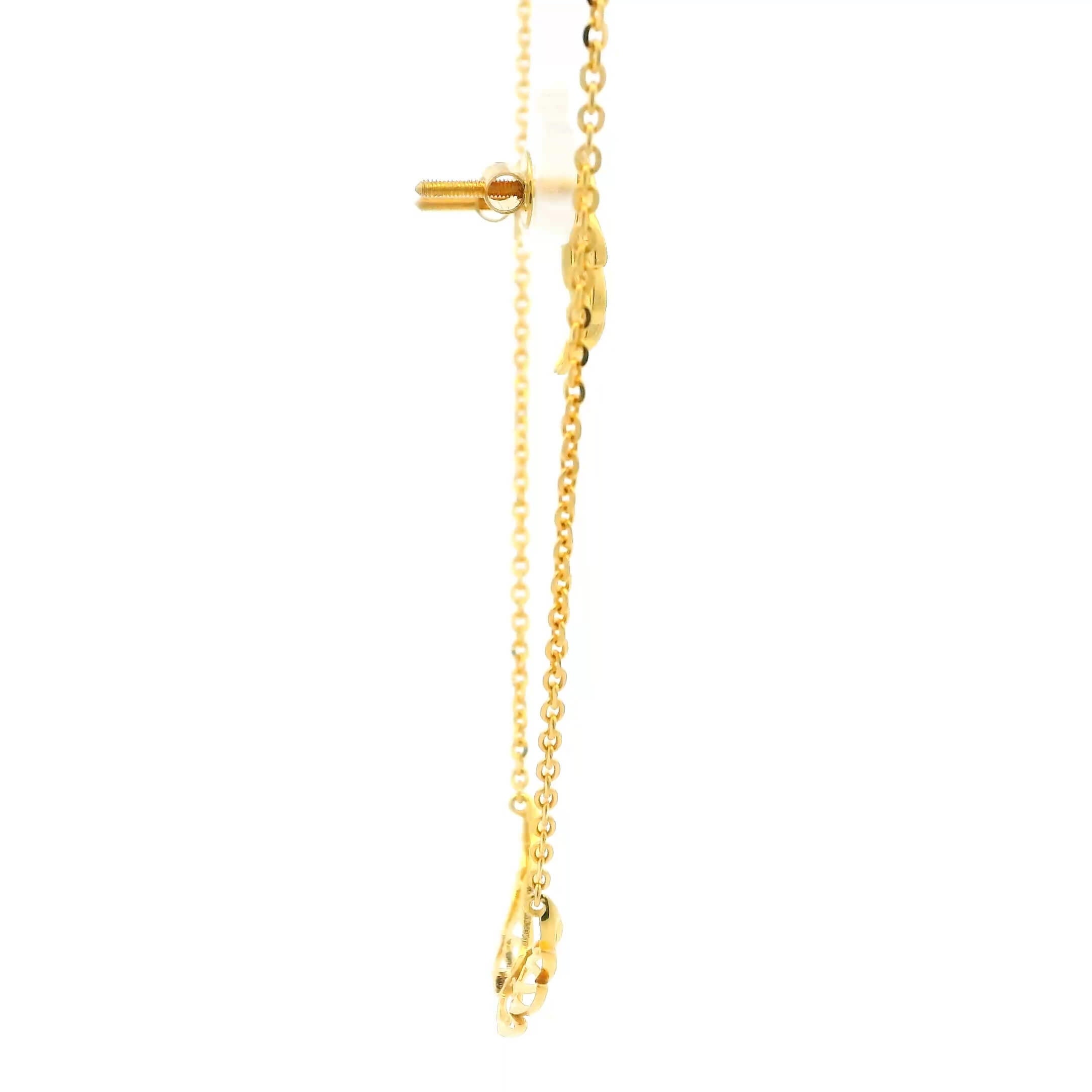 Feather Charm Gold Necklace Set