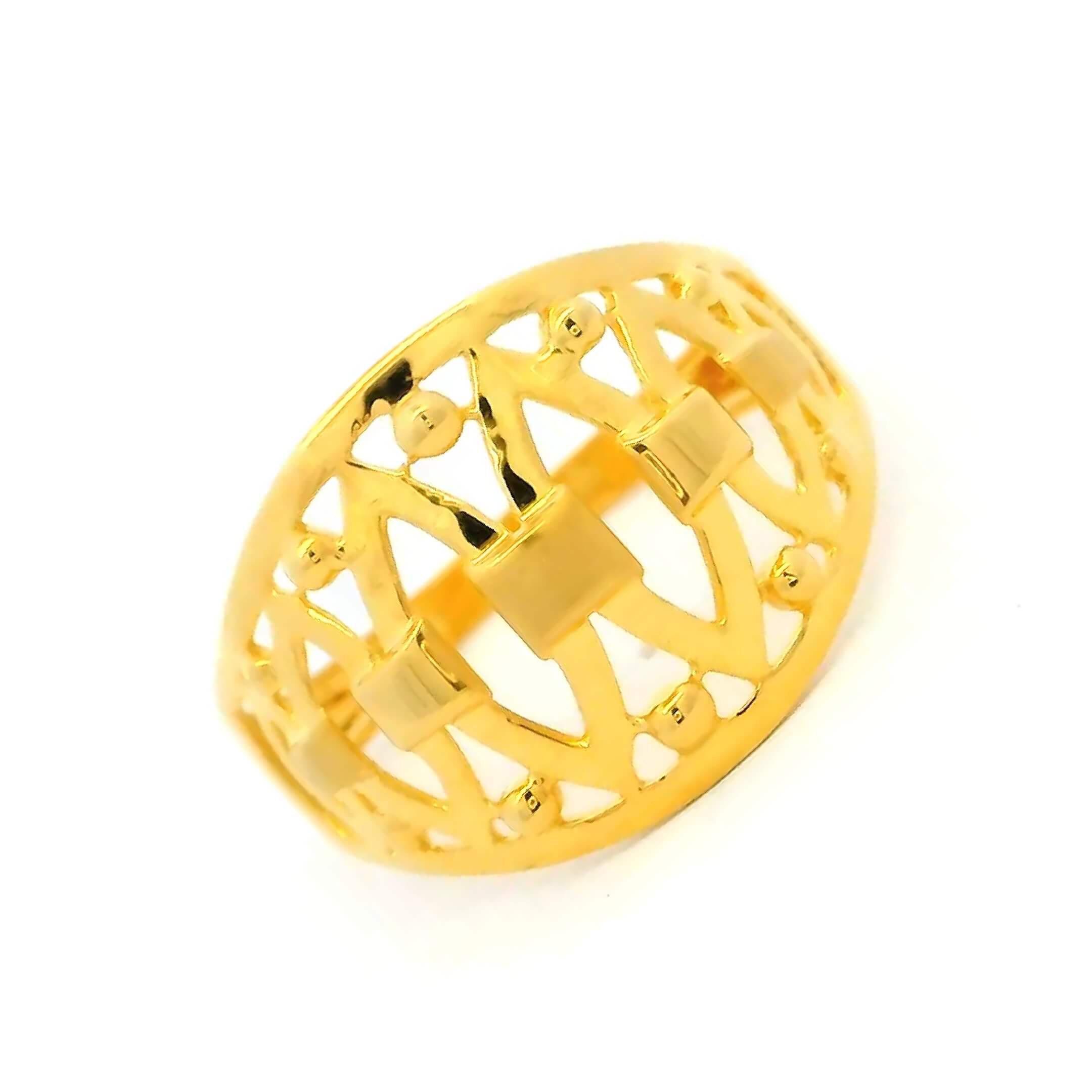 Subtle Marvel Gold Ring for Women