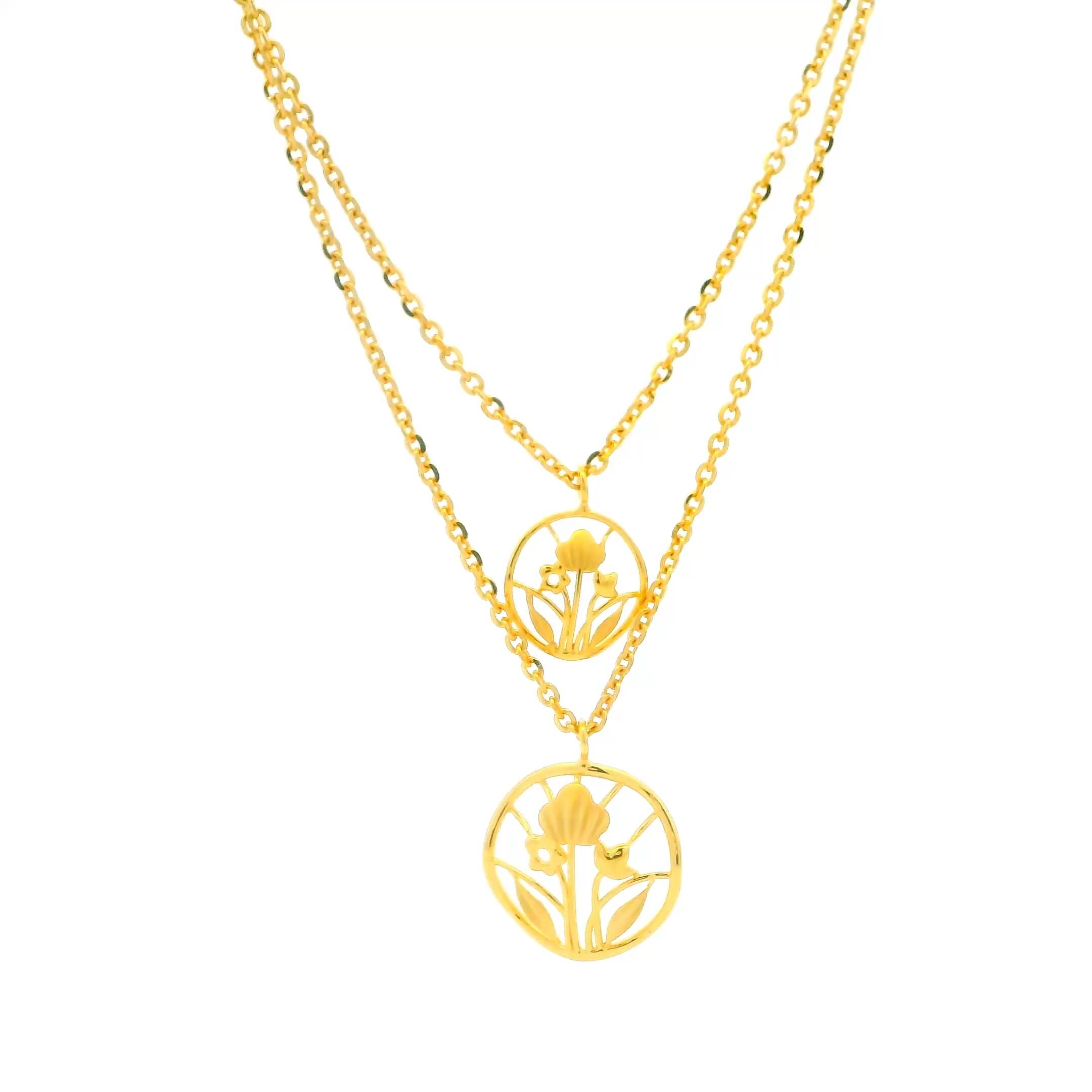 Sparkledust Grace 18K Gold Necklace Set