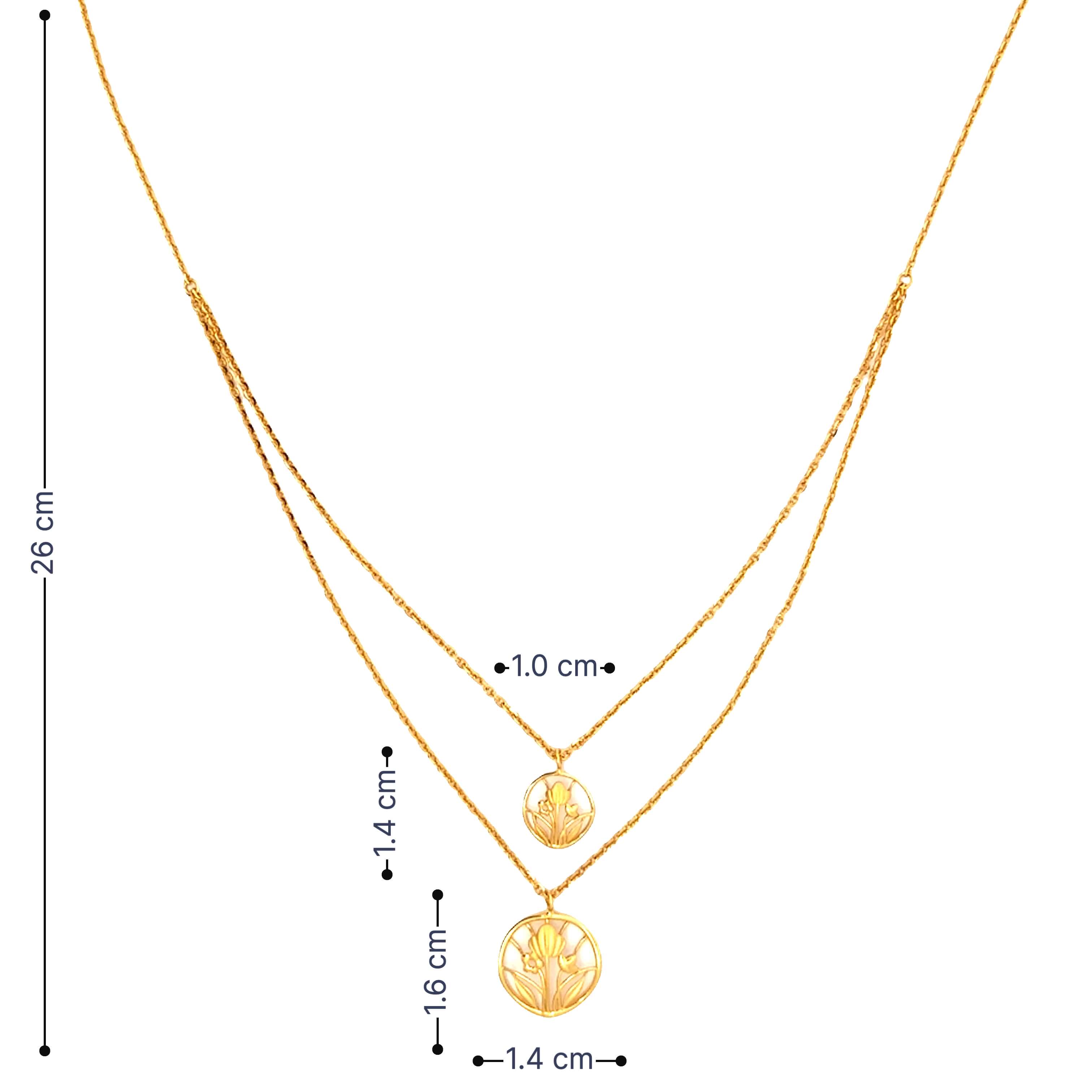 Sparkledust Grace 18K Gold Necklace Set