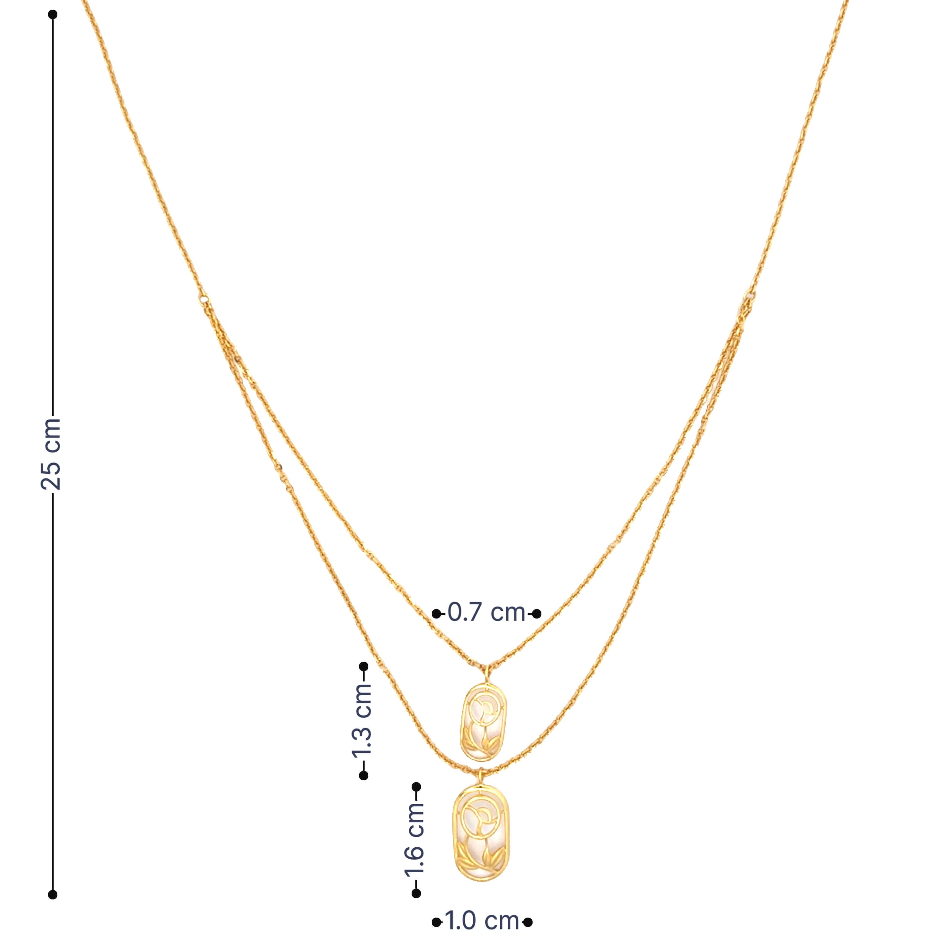 22K Soft Glowdust Gold Necklace