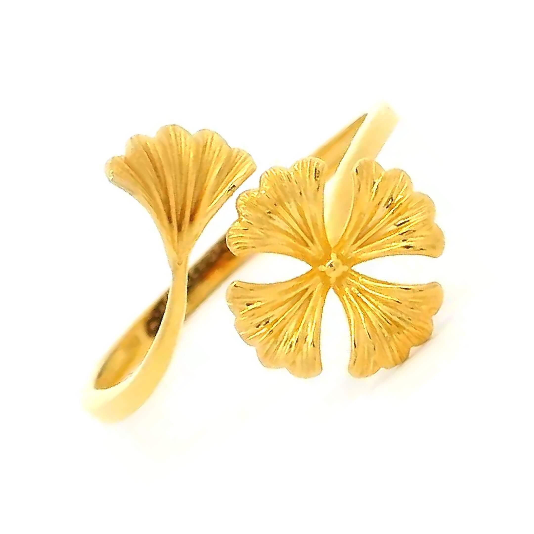 Soigne Blossom Gold Ring for Women
