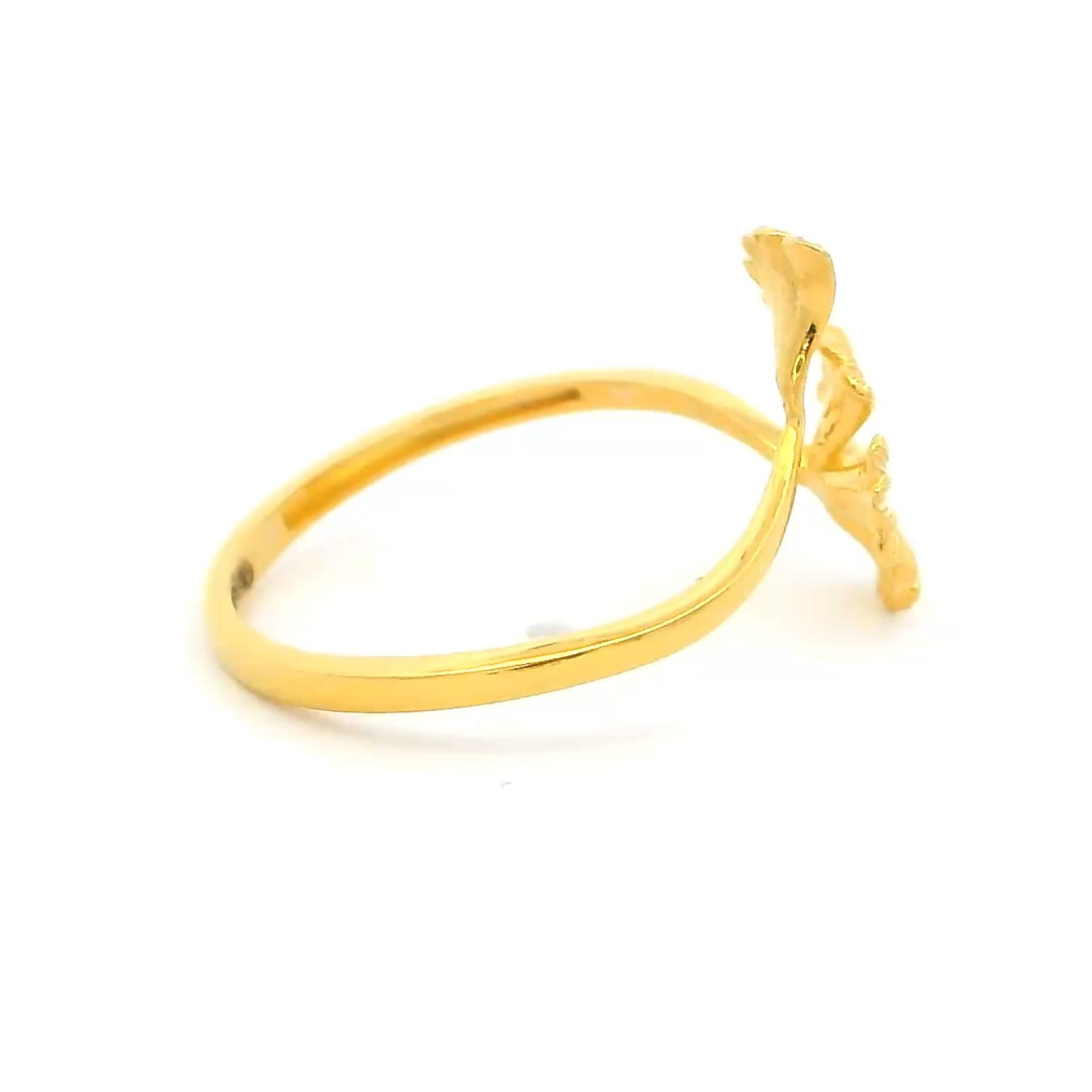 Soigne Blossom Gold Ring for Women