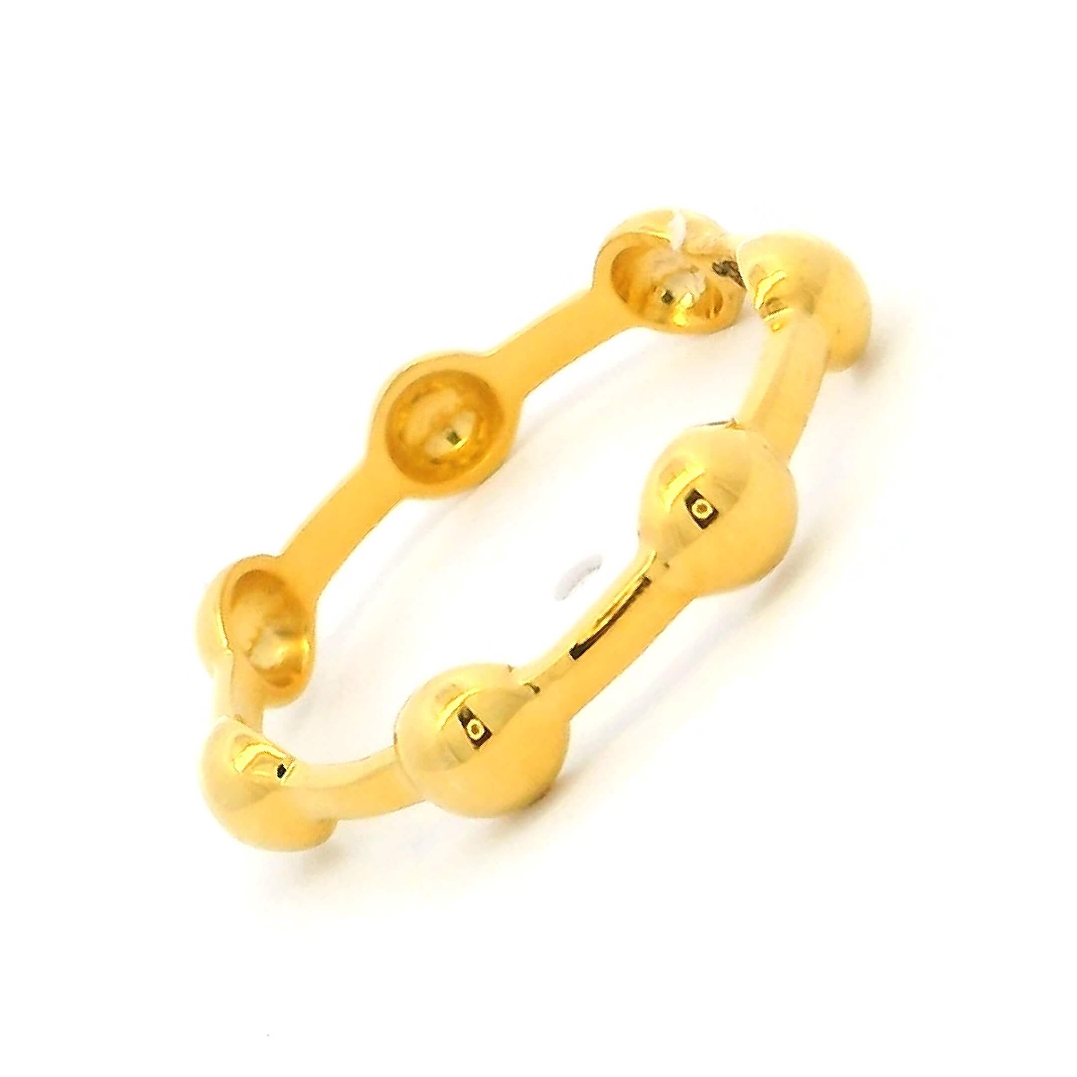 Jazzy Beads Gold Ring for Women