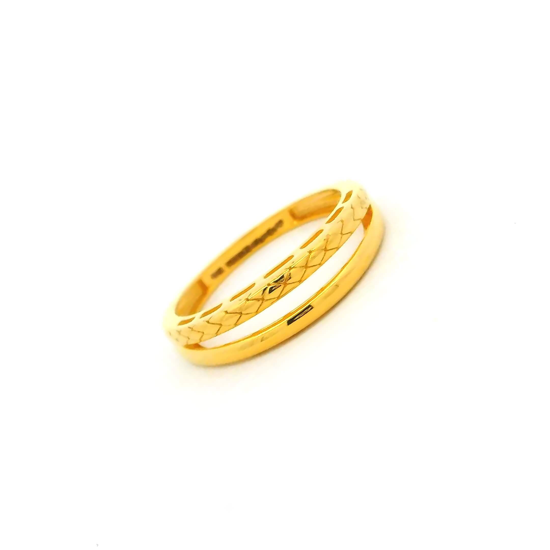 18K Simply Riveting Gold Ring for Women