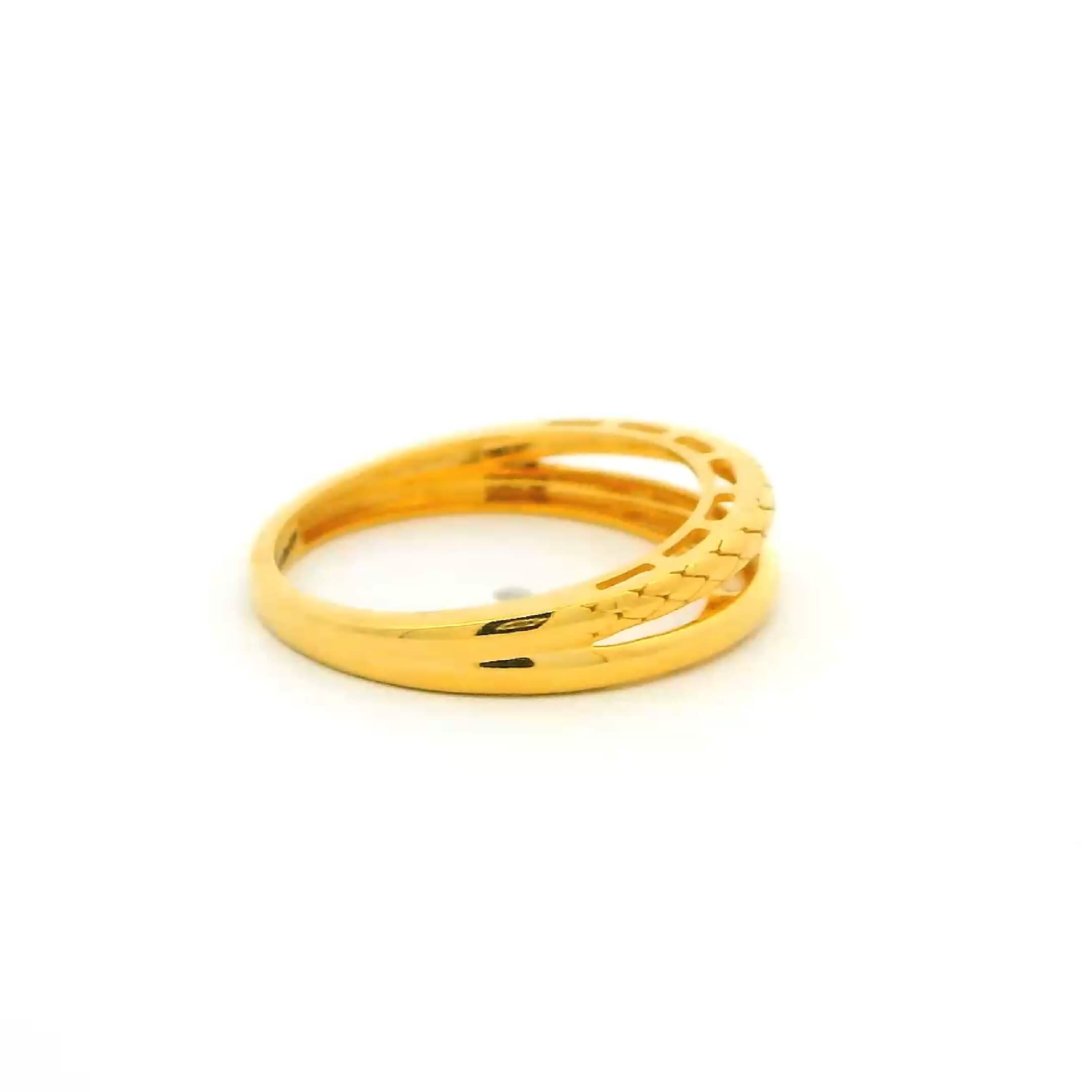 18K Simply Riveting Gold Ring for Women