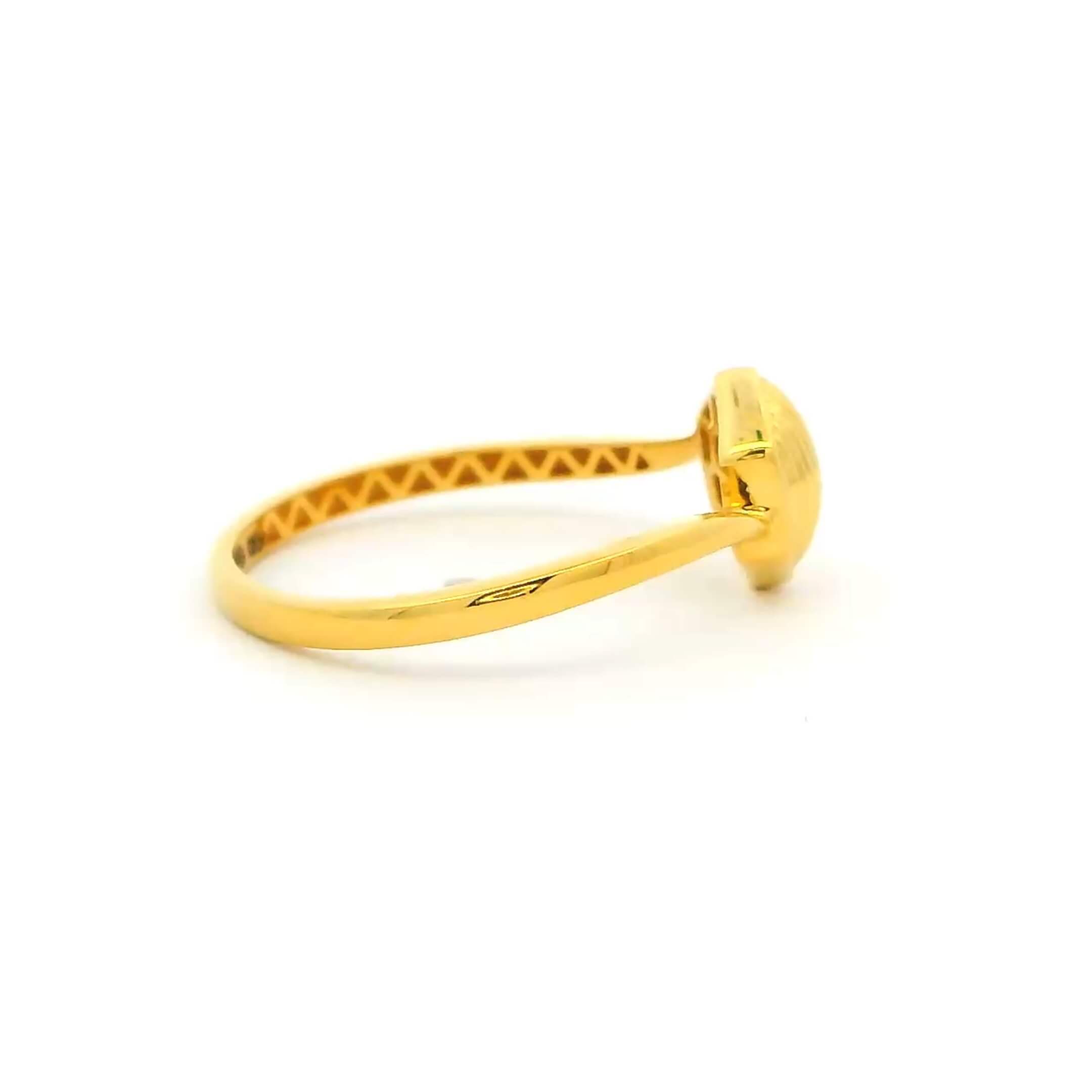 Sassy Hexa Gold Ring for Women
