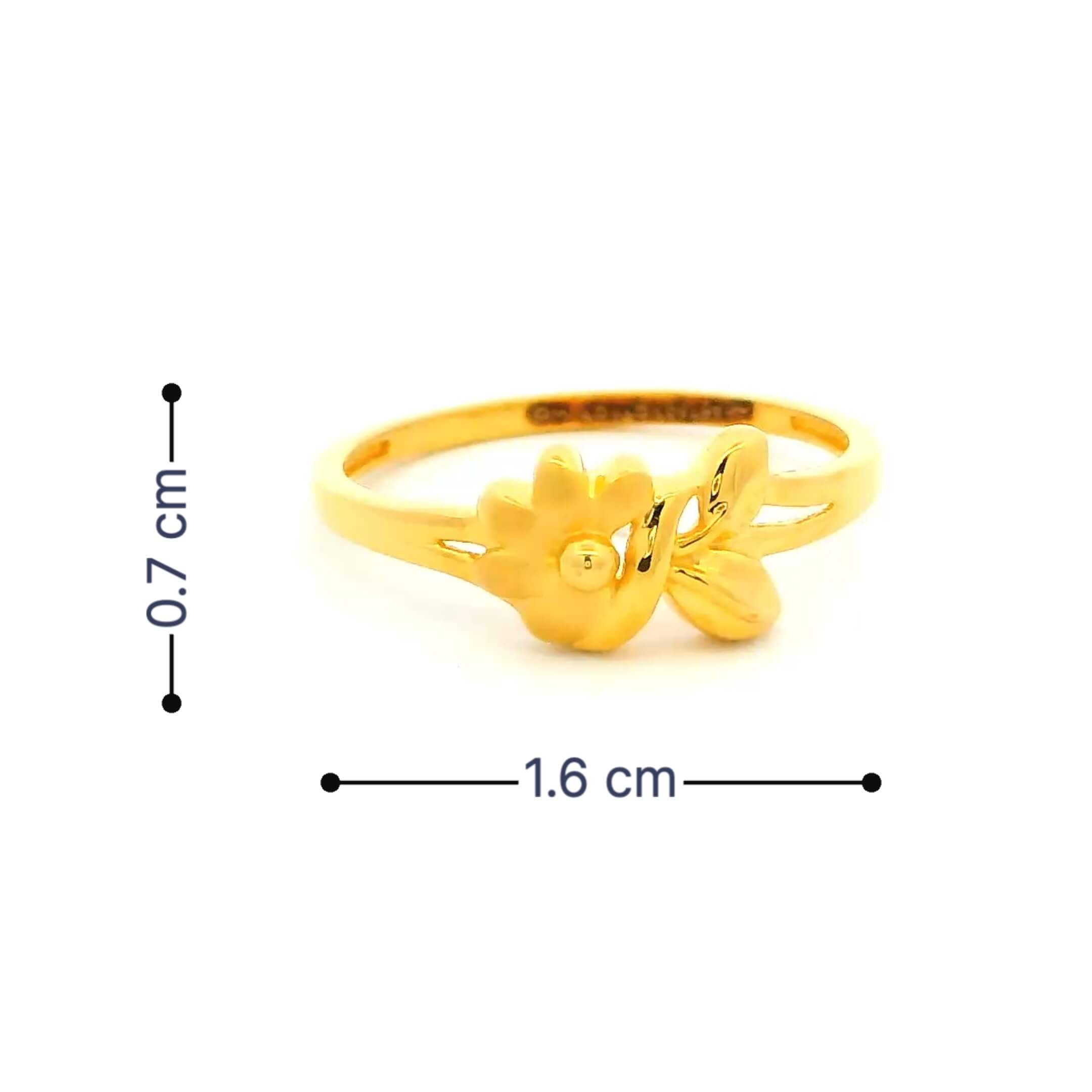 18K Golden Glowkiss Ring for Women