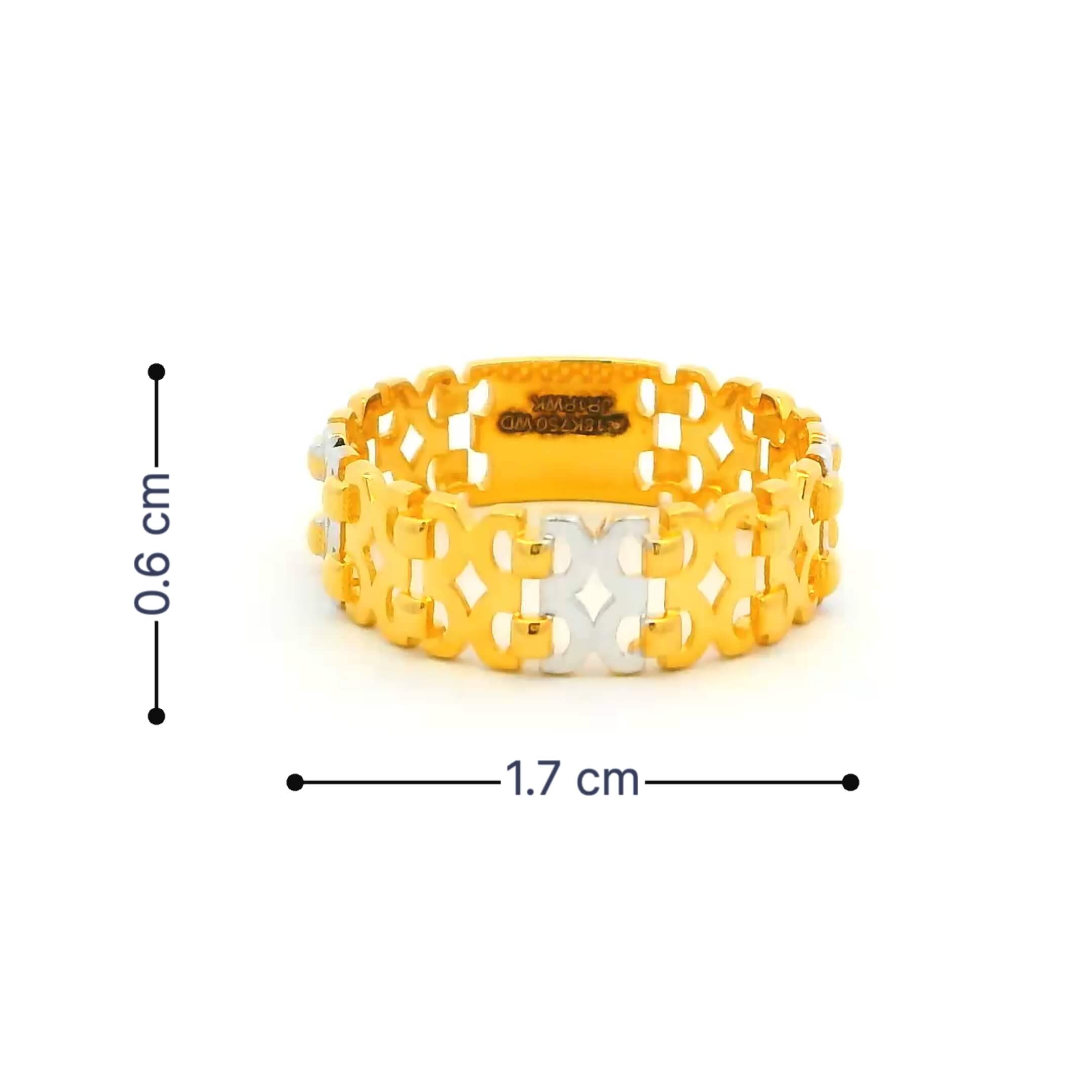 18K Urban Shine Gold Ring for Women