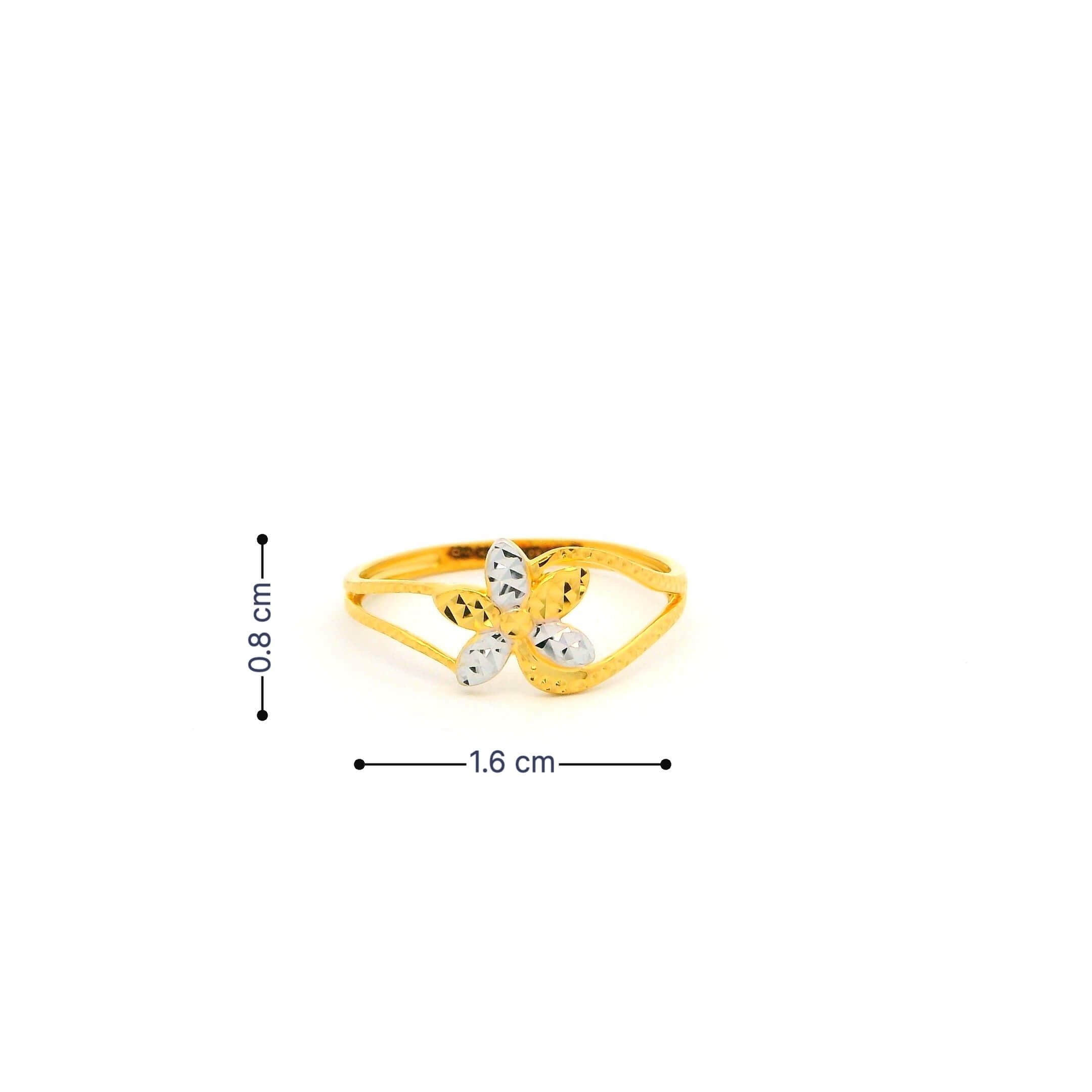 Graceful Petal Gold Ring