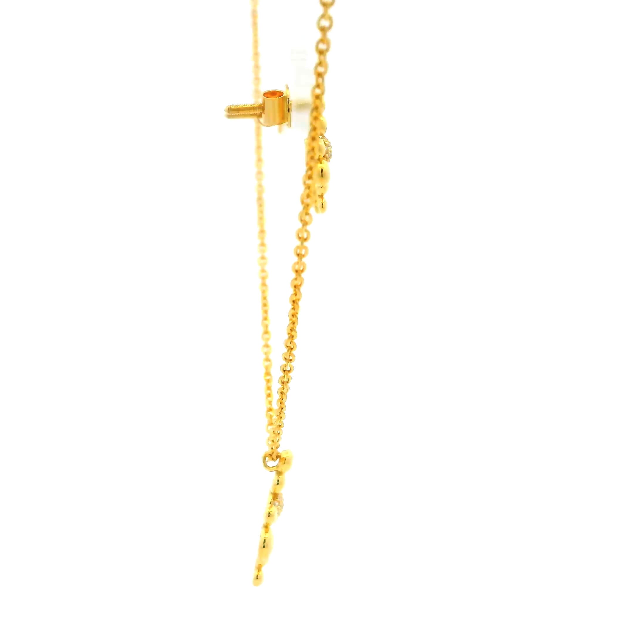 Enigmatic Charm Gold Necklace Set