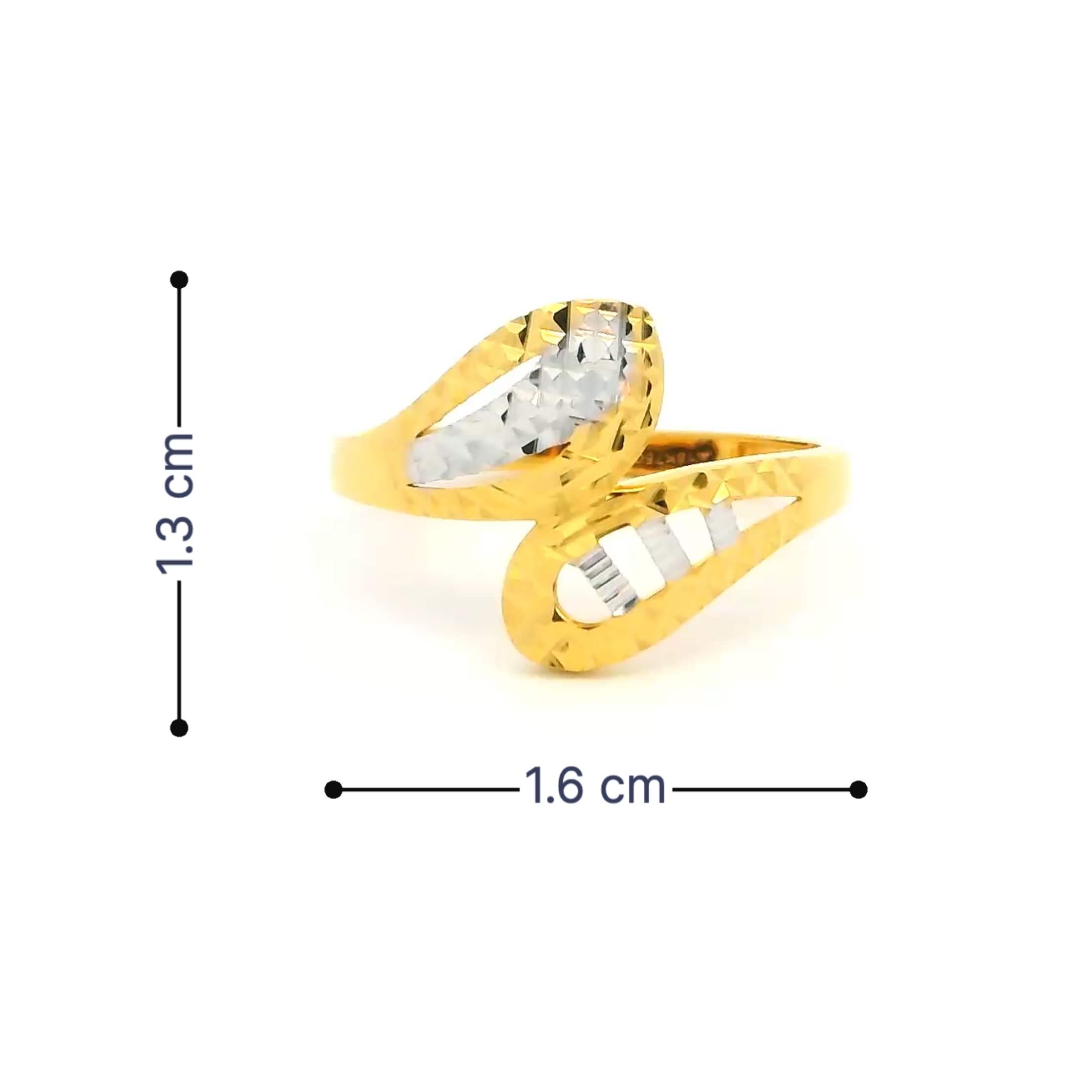 Trendy Twist Gold Ring