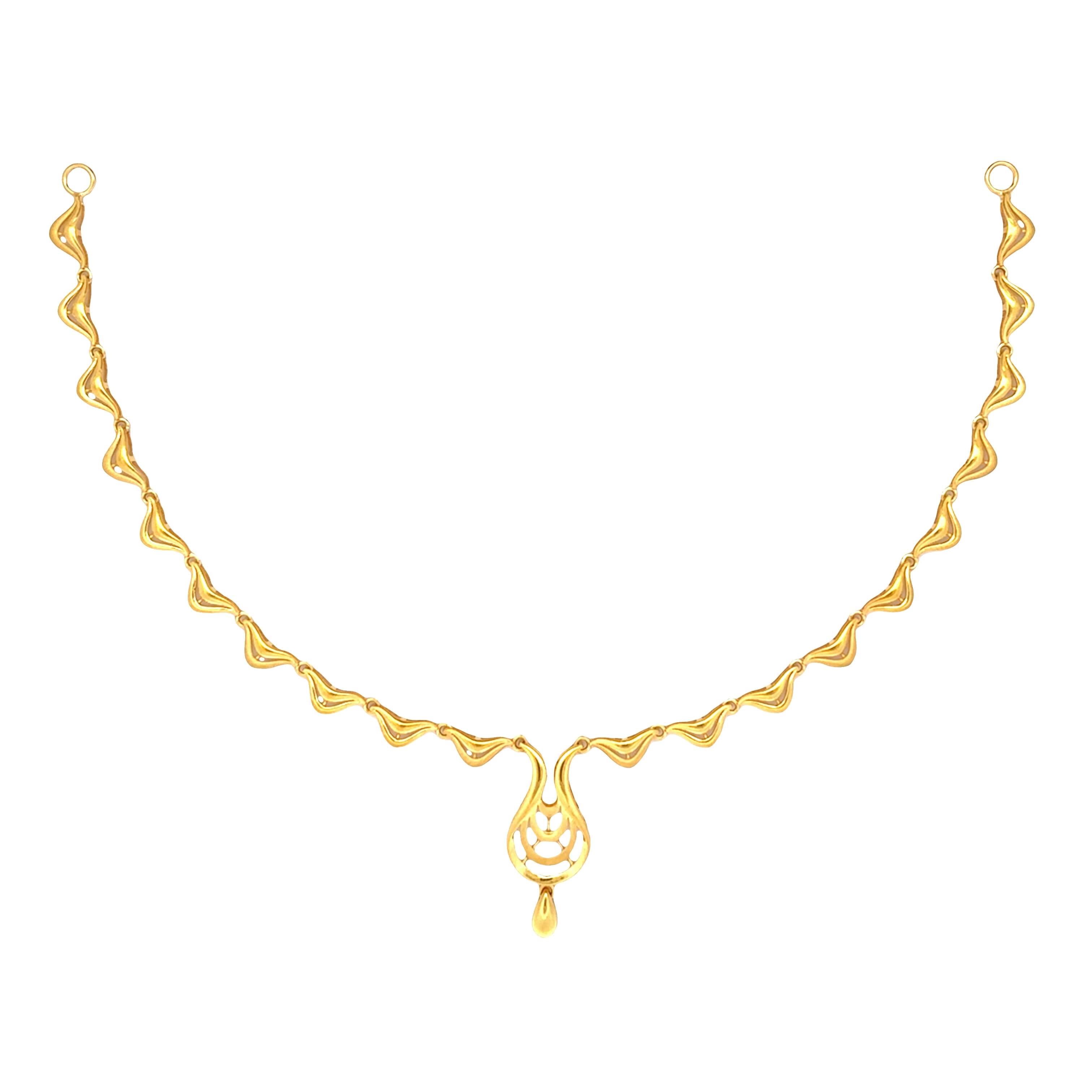Subtle Spark Gold Necklace