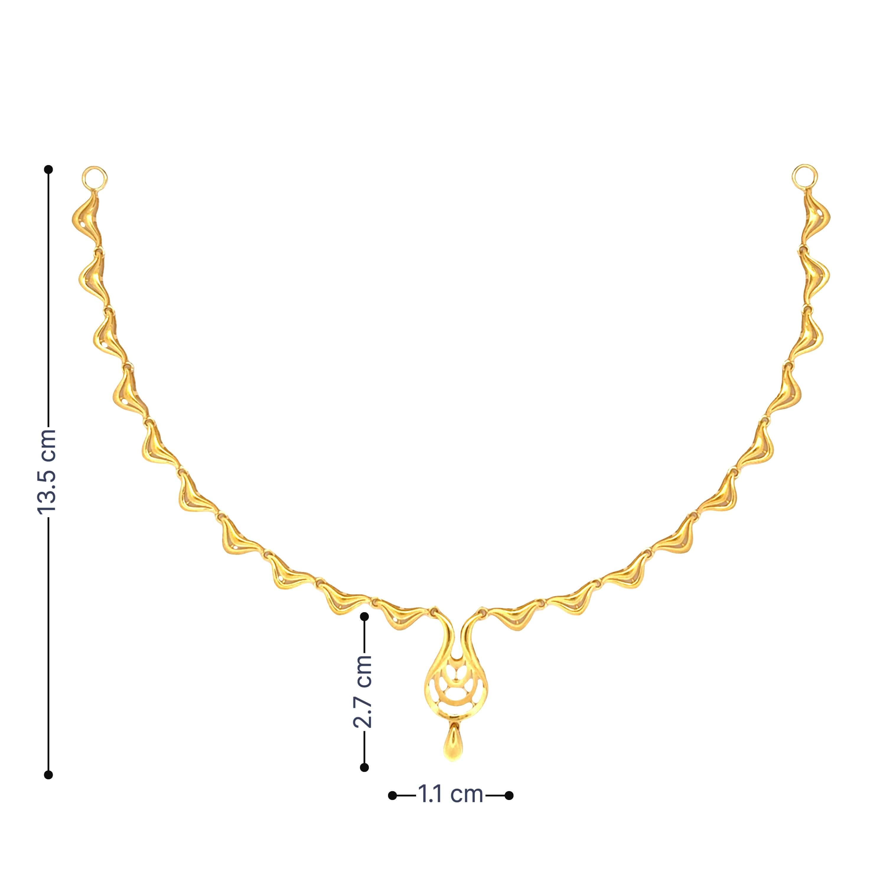Subtle Spark Gold Necklace