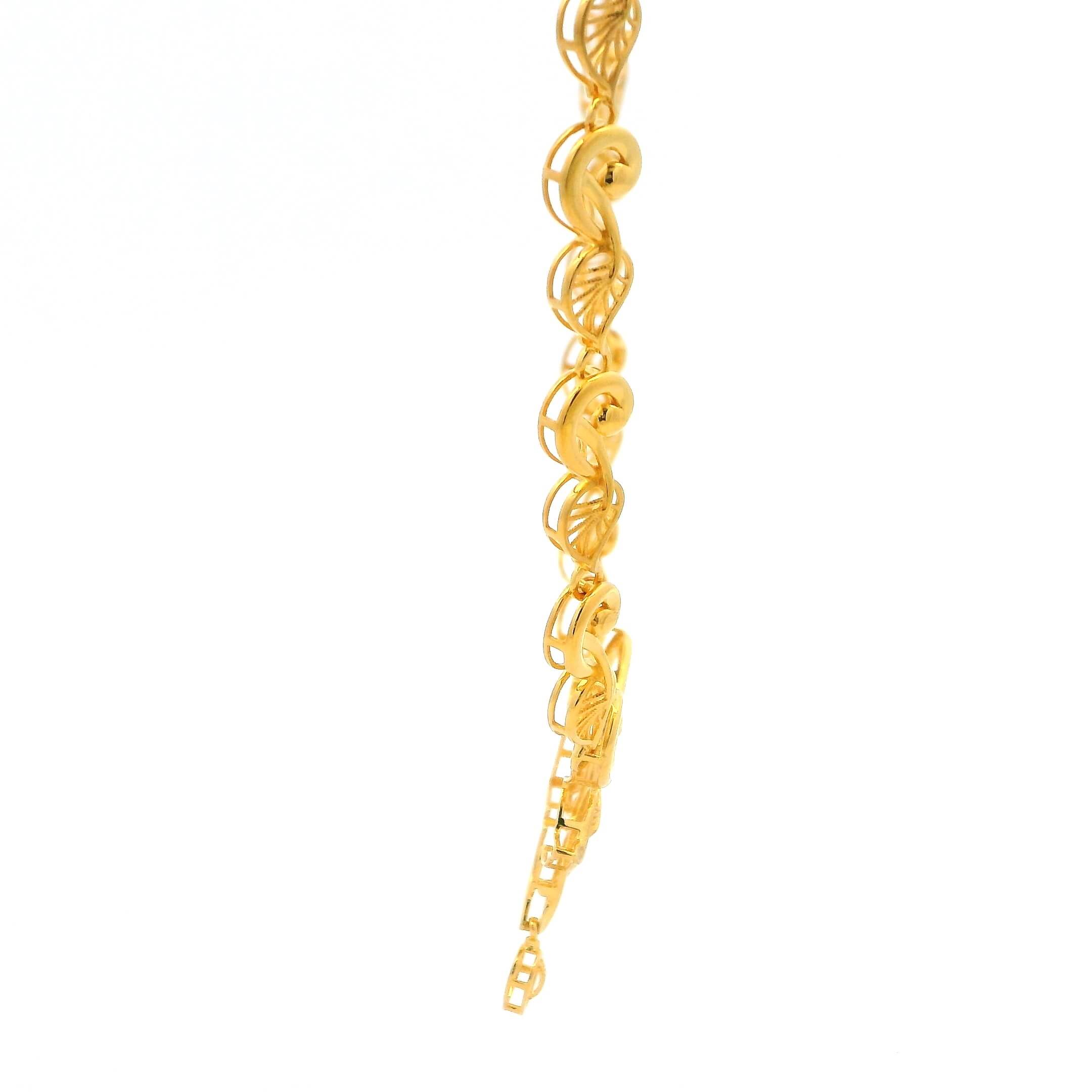 Gentle Floral Radiance Gold Necklace