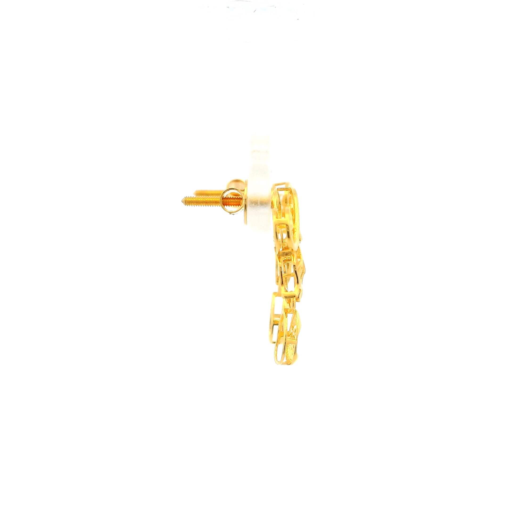 Gentle Floral Radiance Gold Necklace